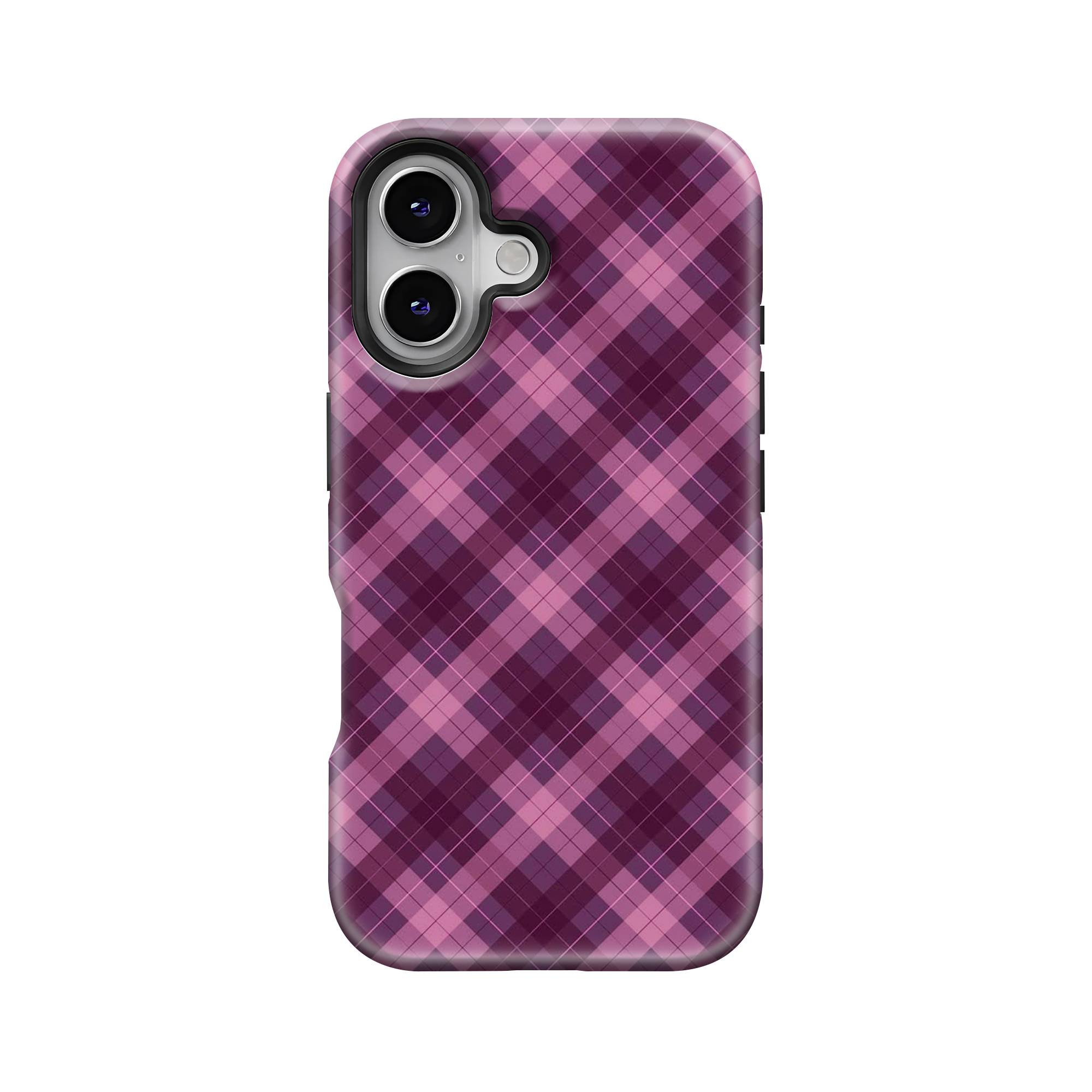 Plum Plaid Dual Guard Case