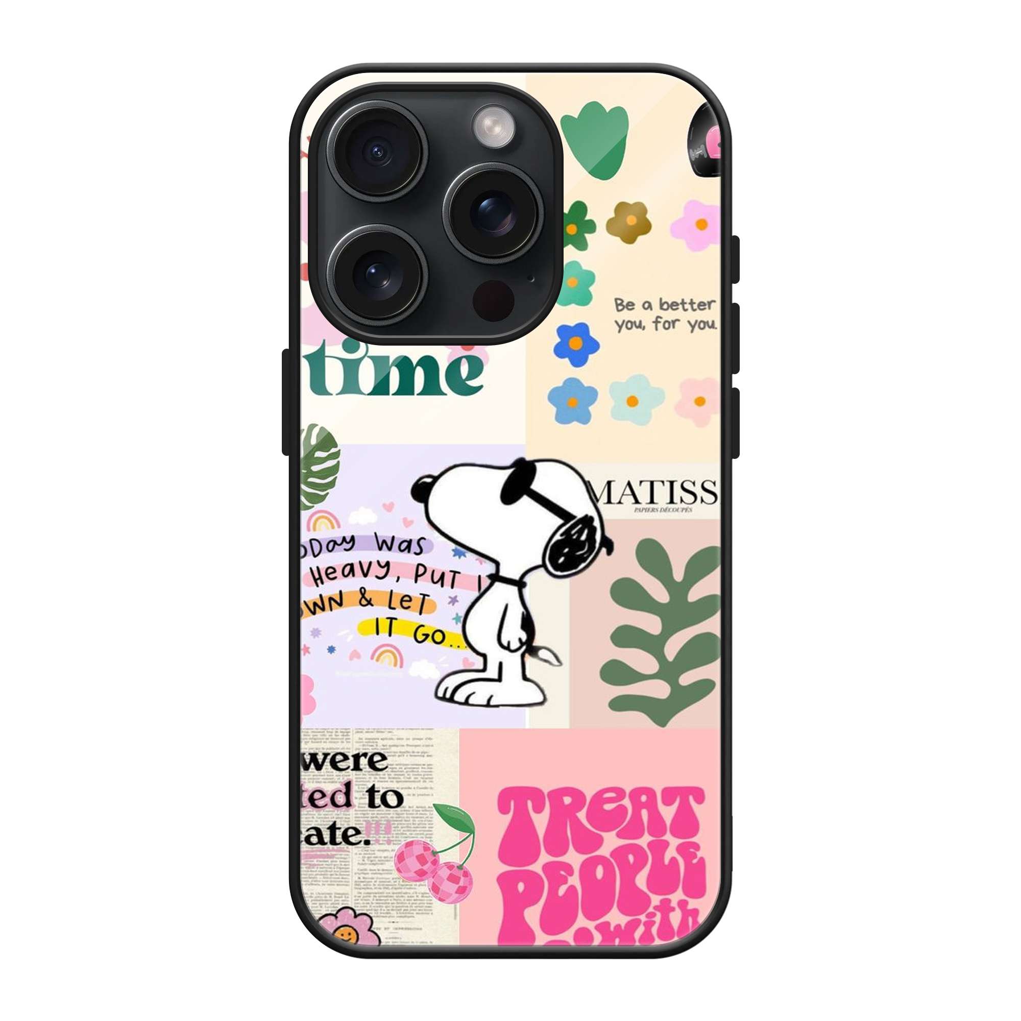 Snoopy Therapy Glass Case