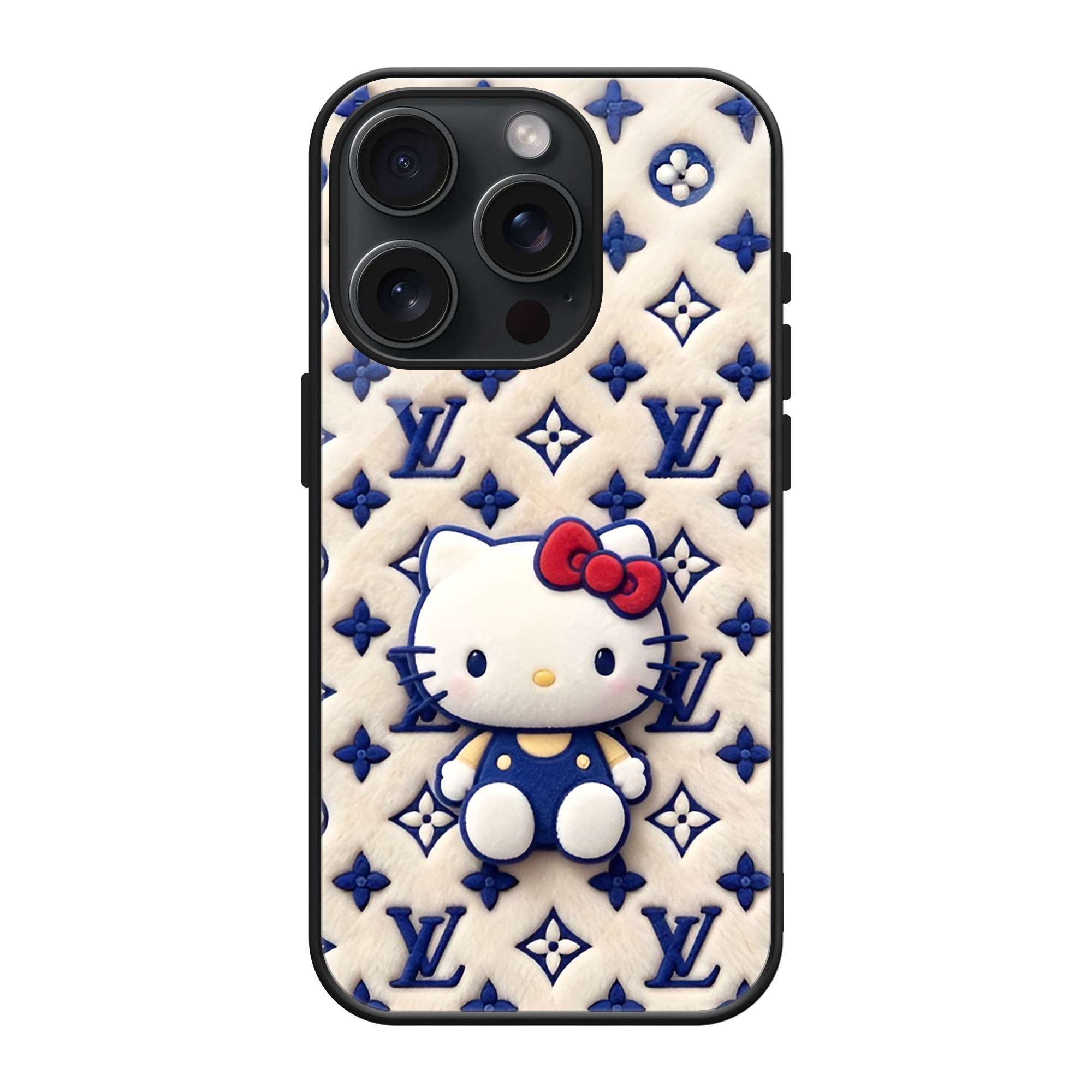 Royal Kitty Blue Glass Case