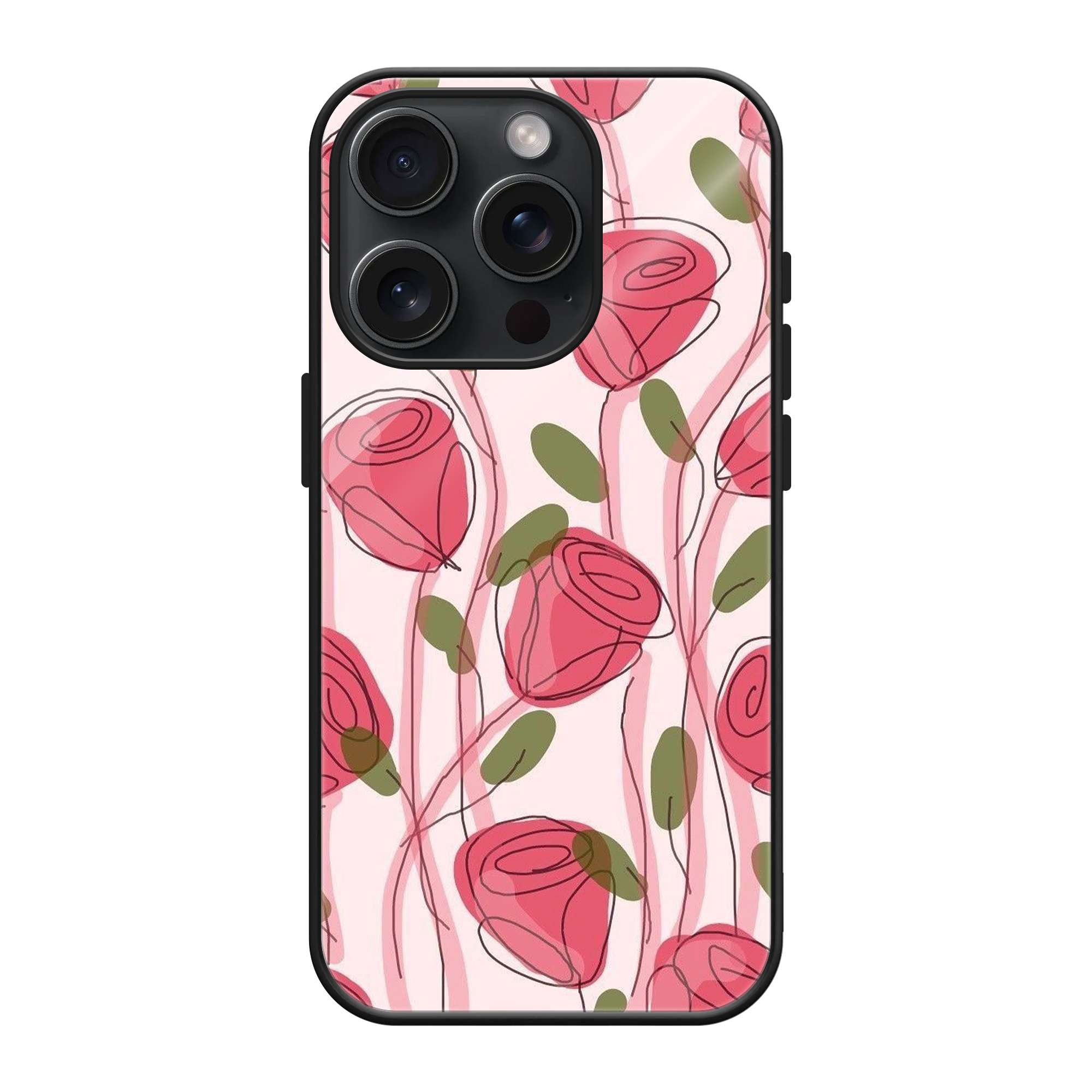 Rose Whisper Glass Case
