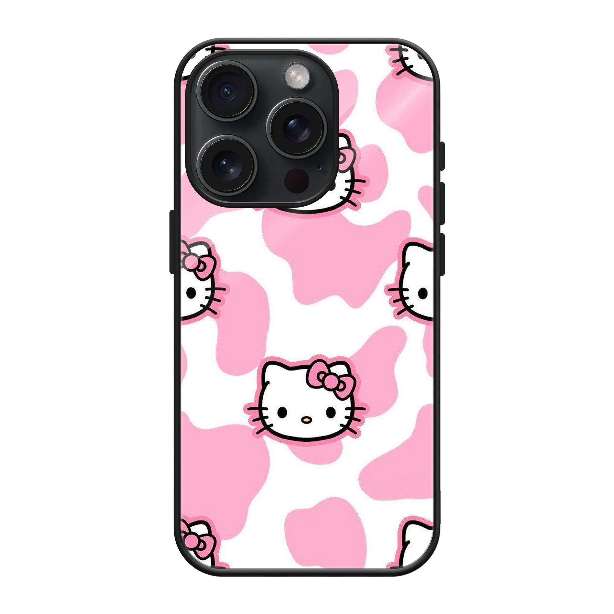 Pink Kitty Moo Glass Case