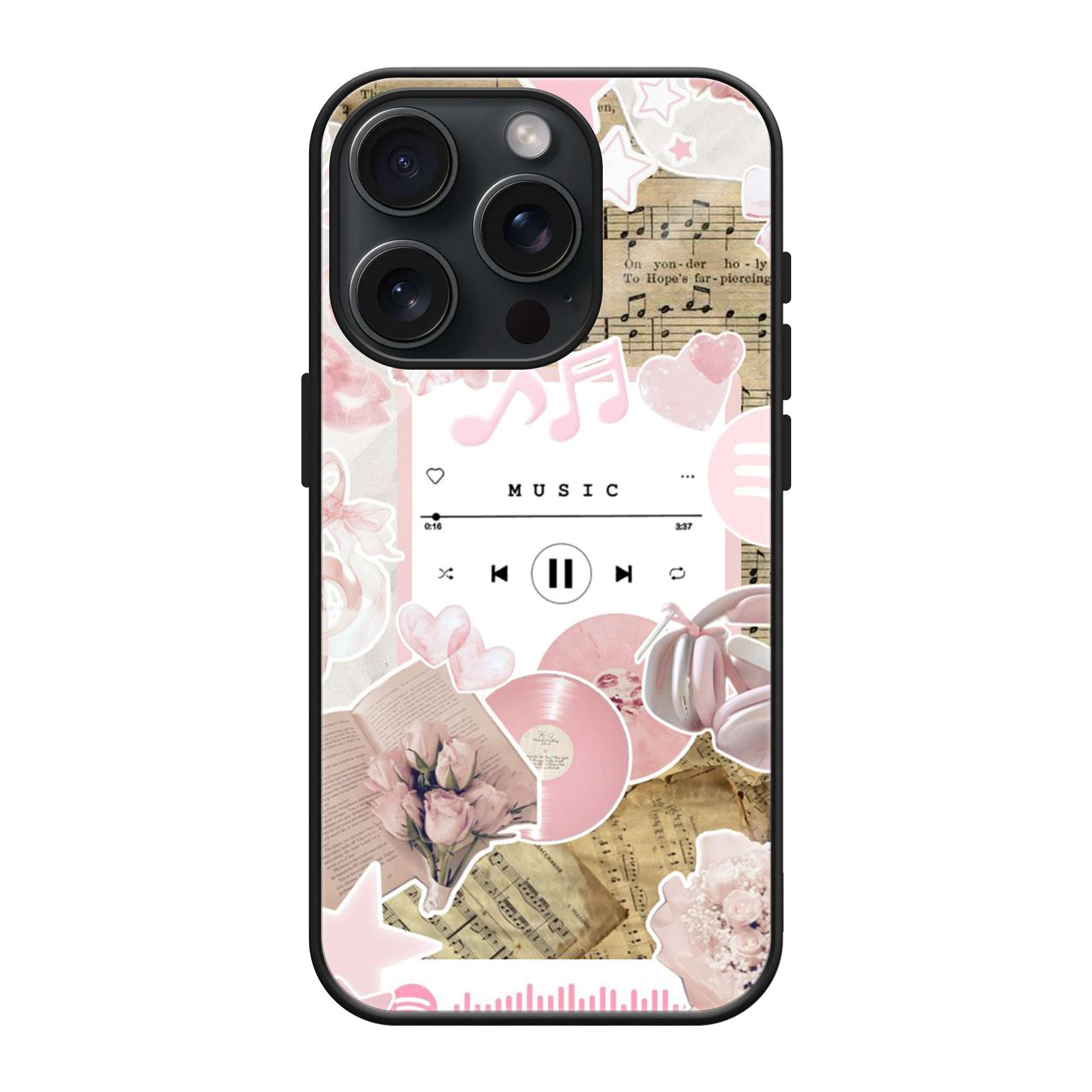 Melody Blush Glass Case