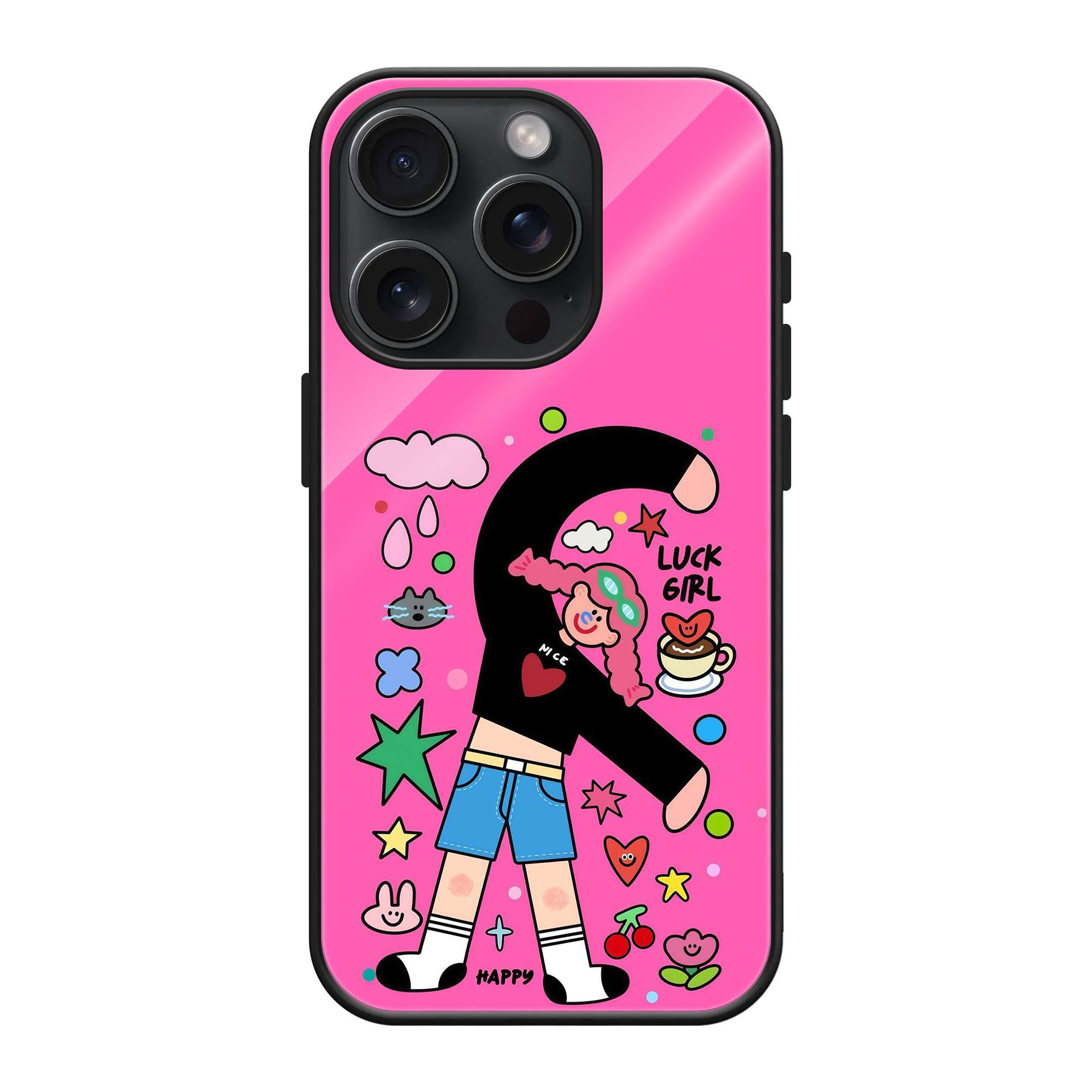 Lucky Girl Glass Case