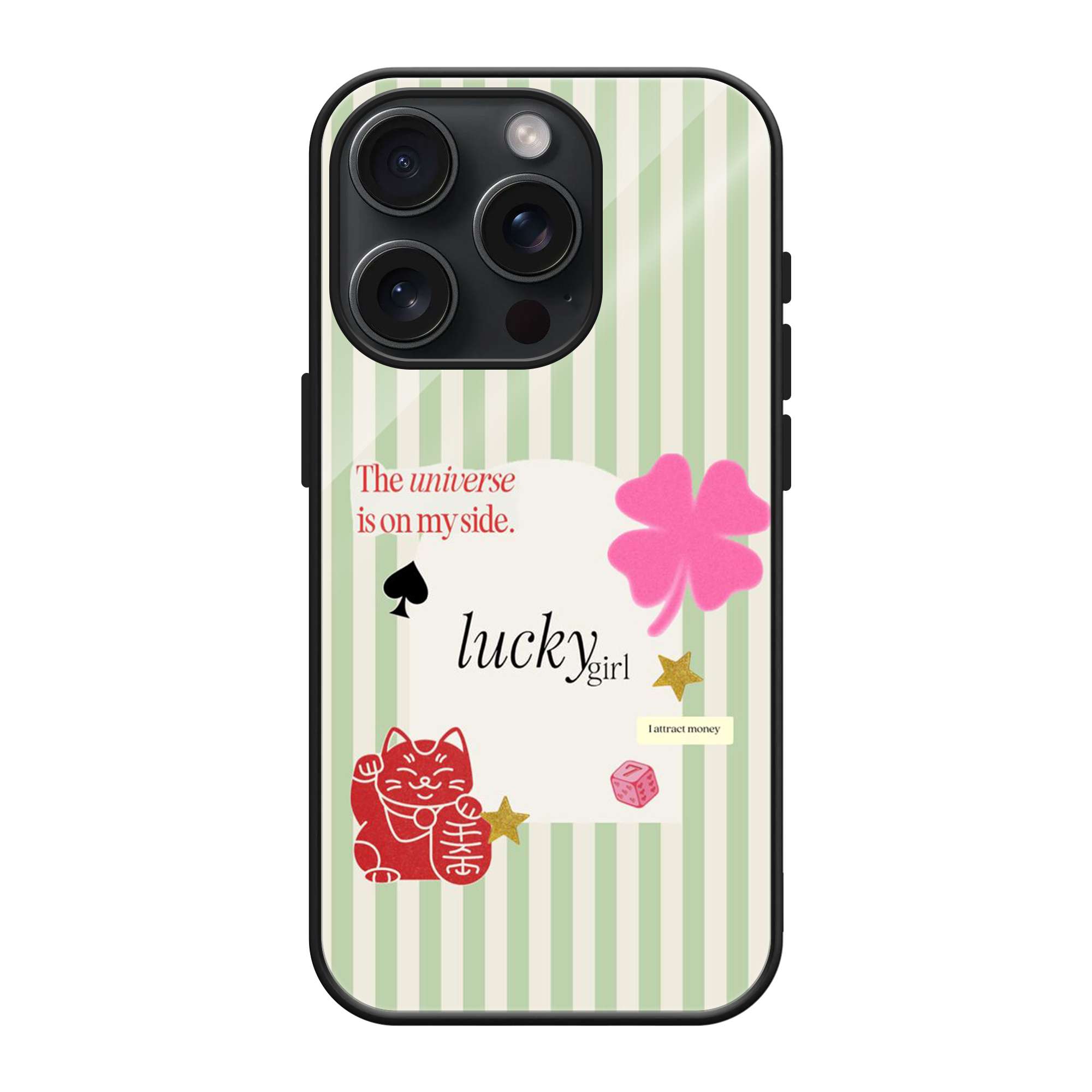 Lucky Girl Aesthetic Glass Case