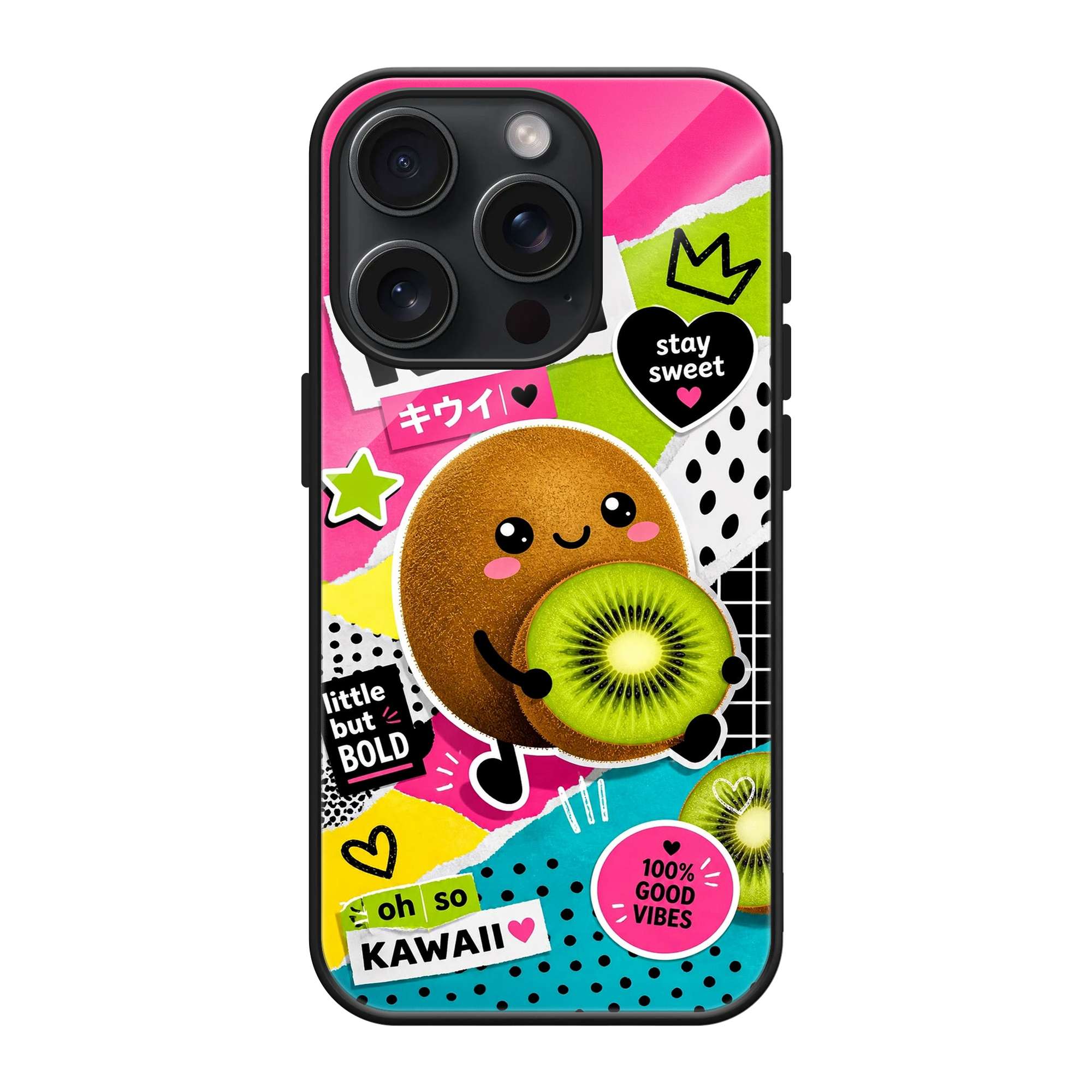 Kiwi Kawaii Glass Case