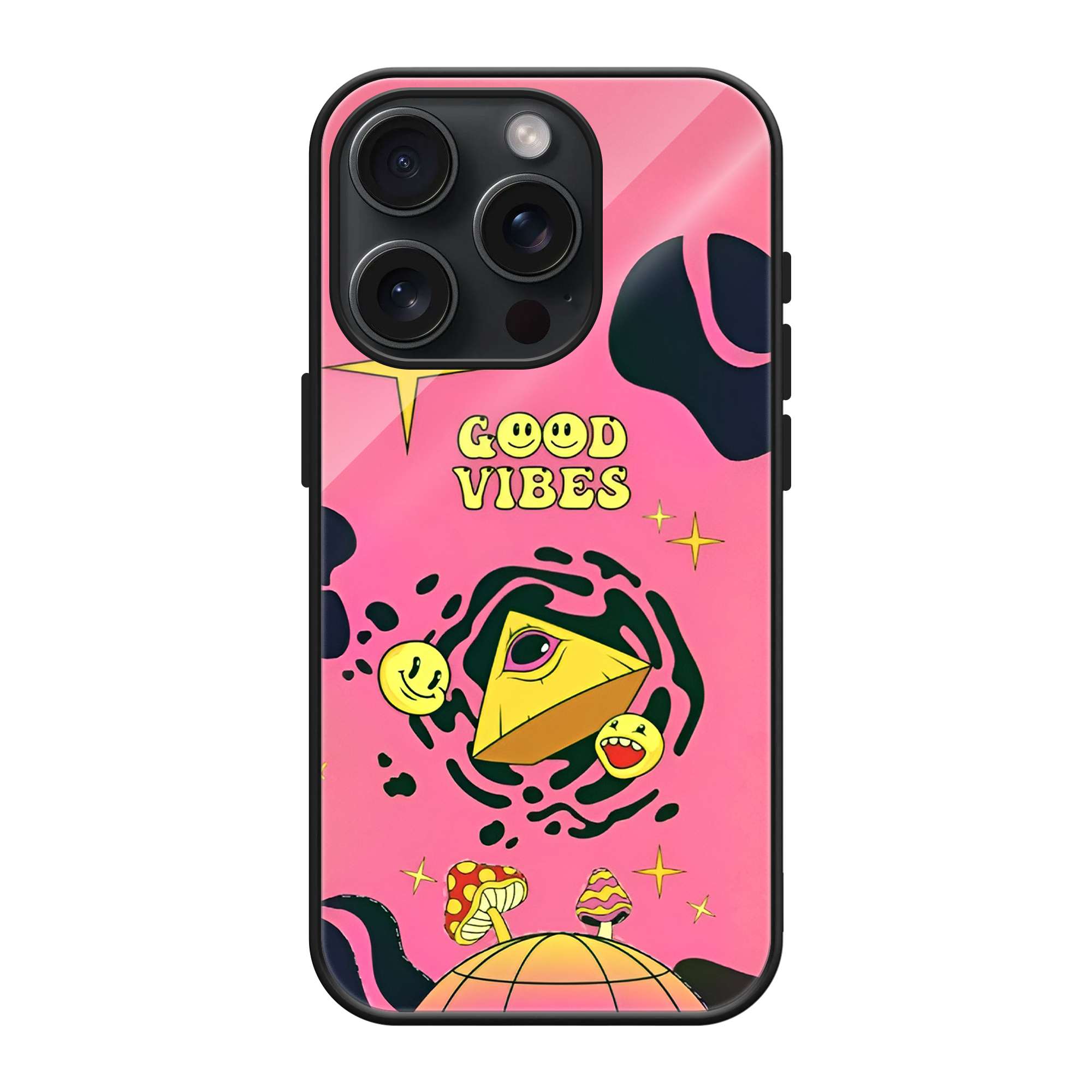 Good Vibes Only Glass Case