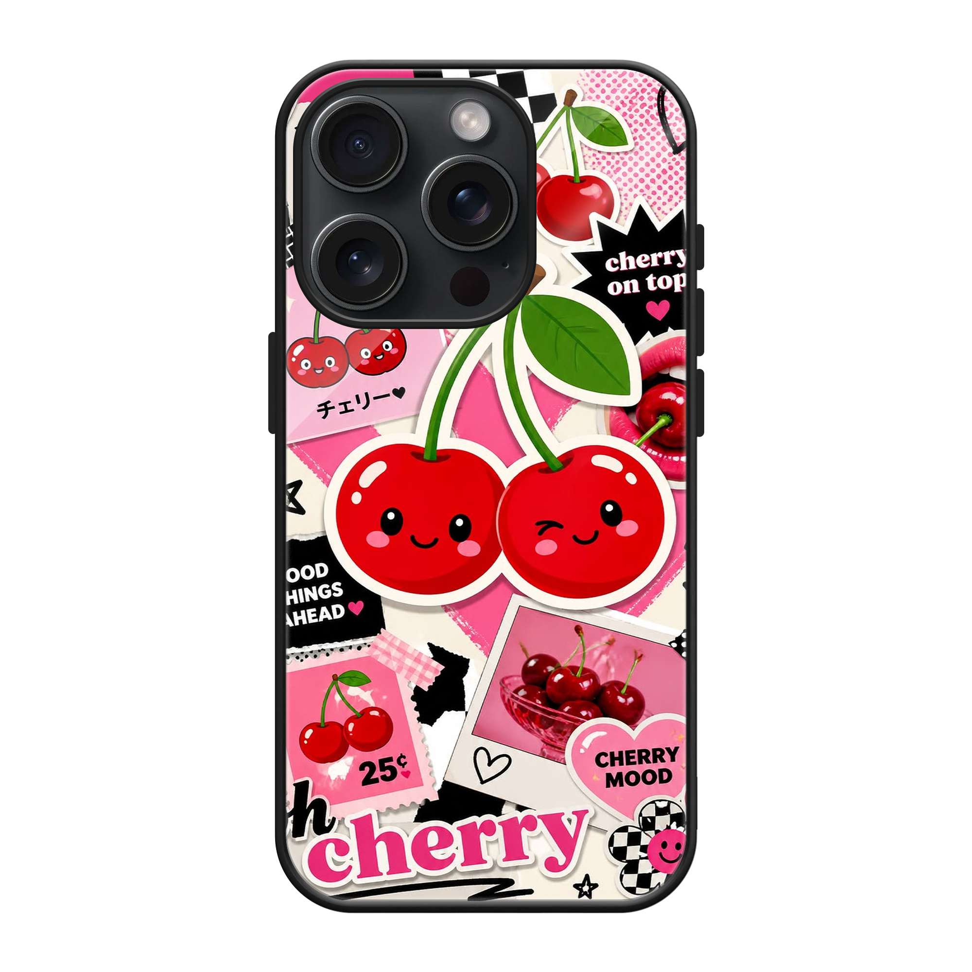 Cherry Mood Glass Case