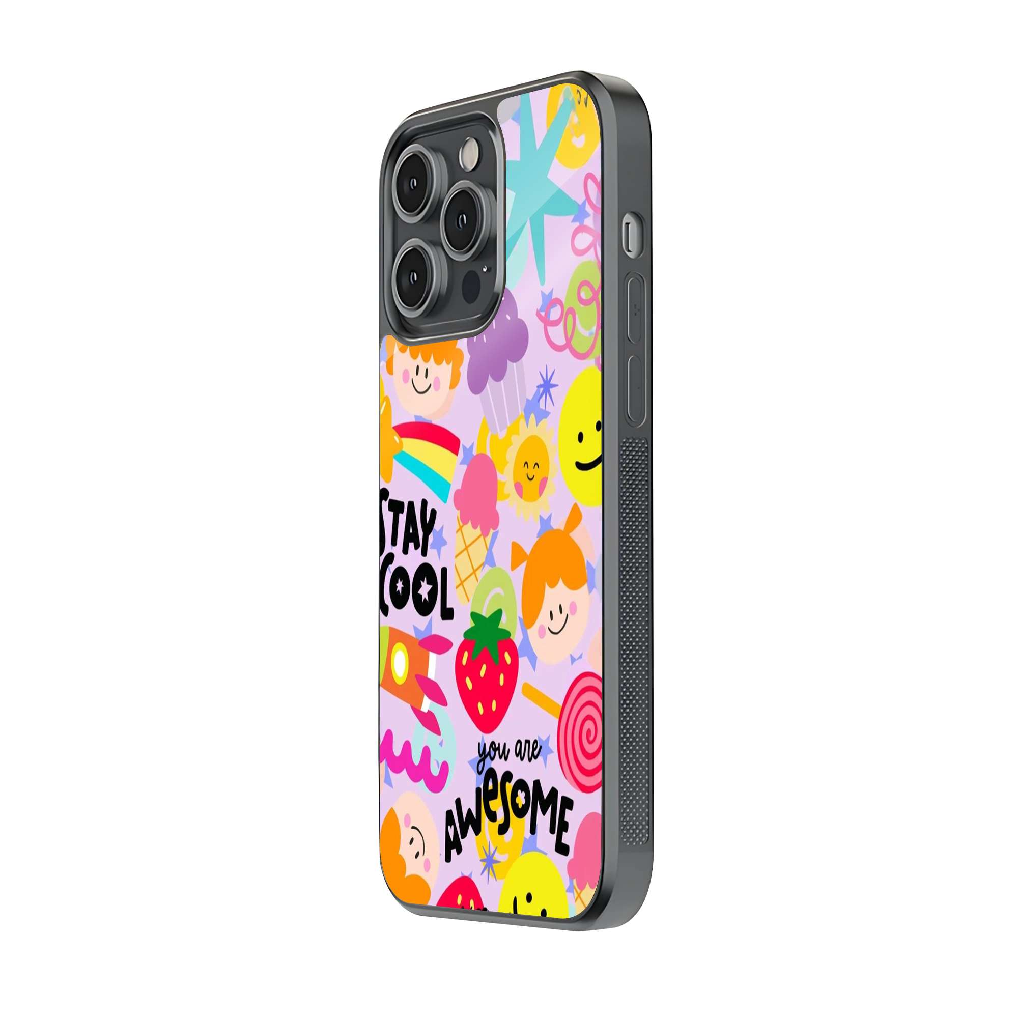 Strawberry Smiles Glass Case