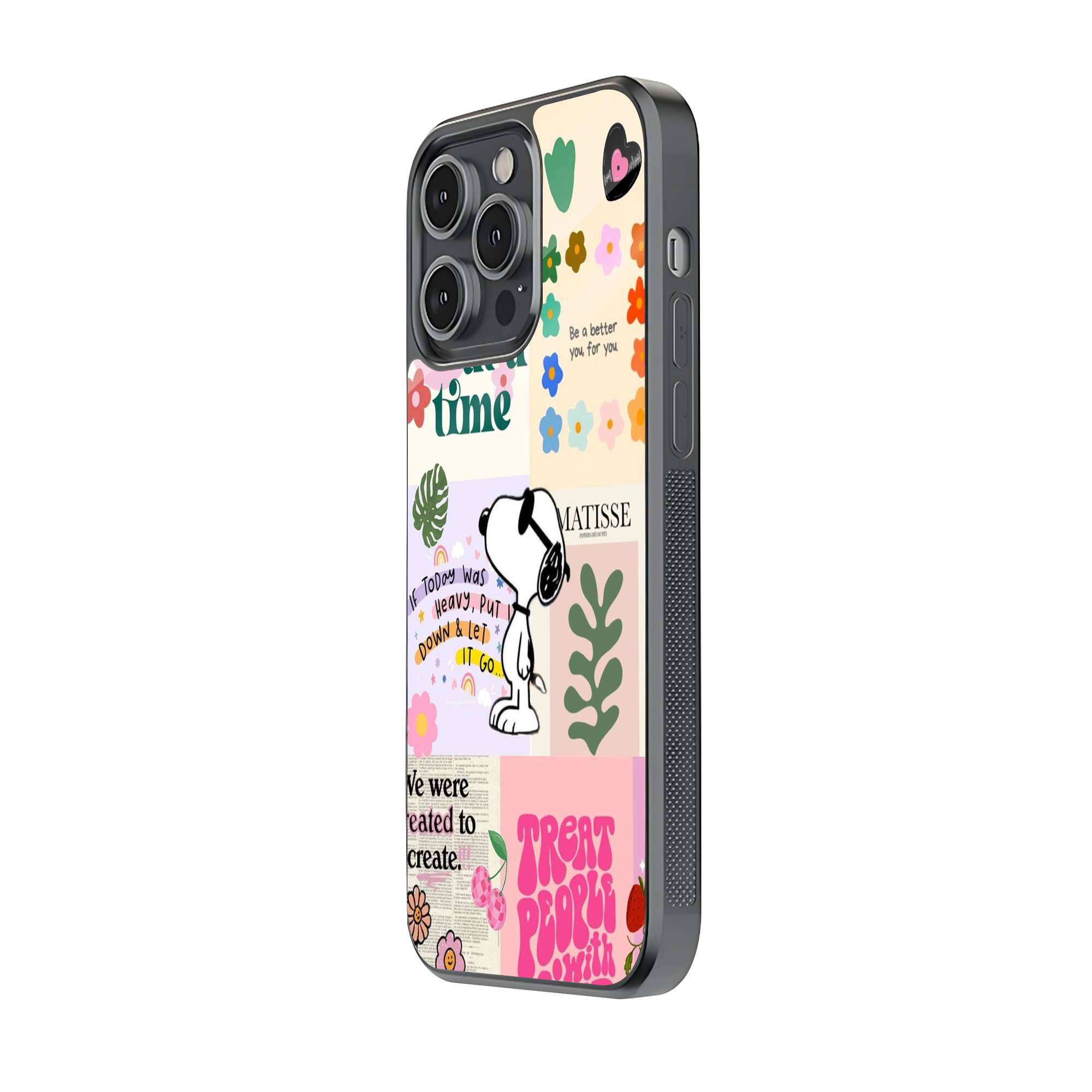 Snoopy Therapy Glass Case