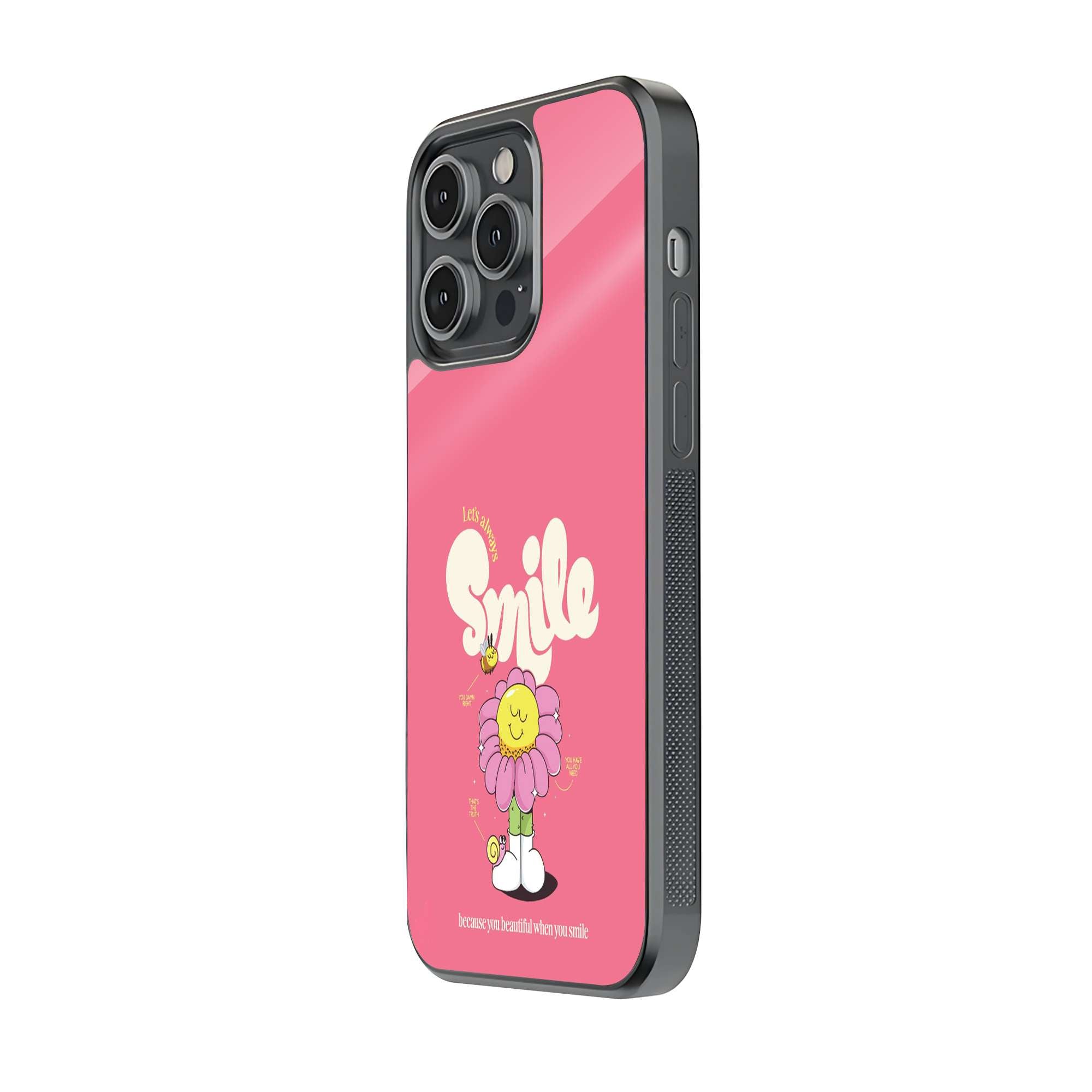 Smile Bloom Glass Case