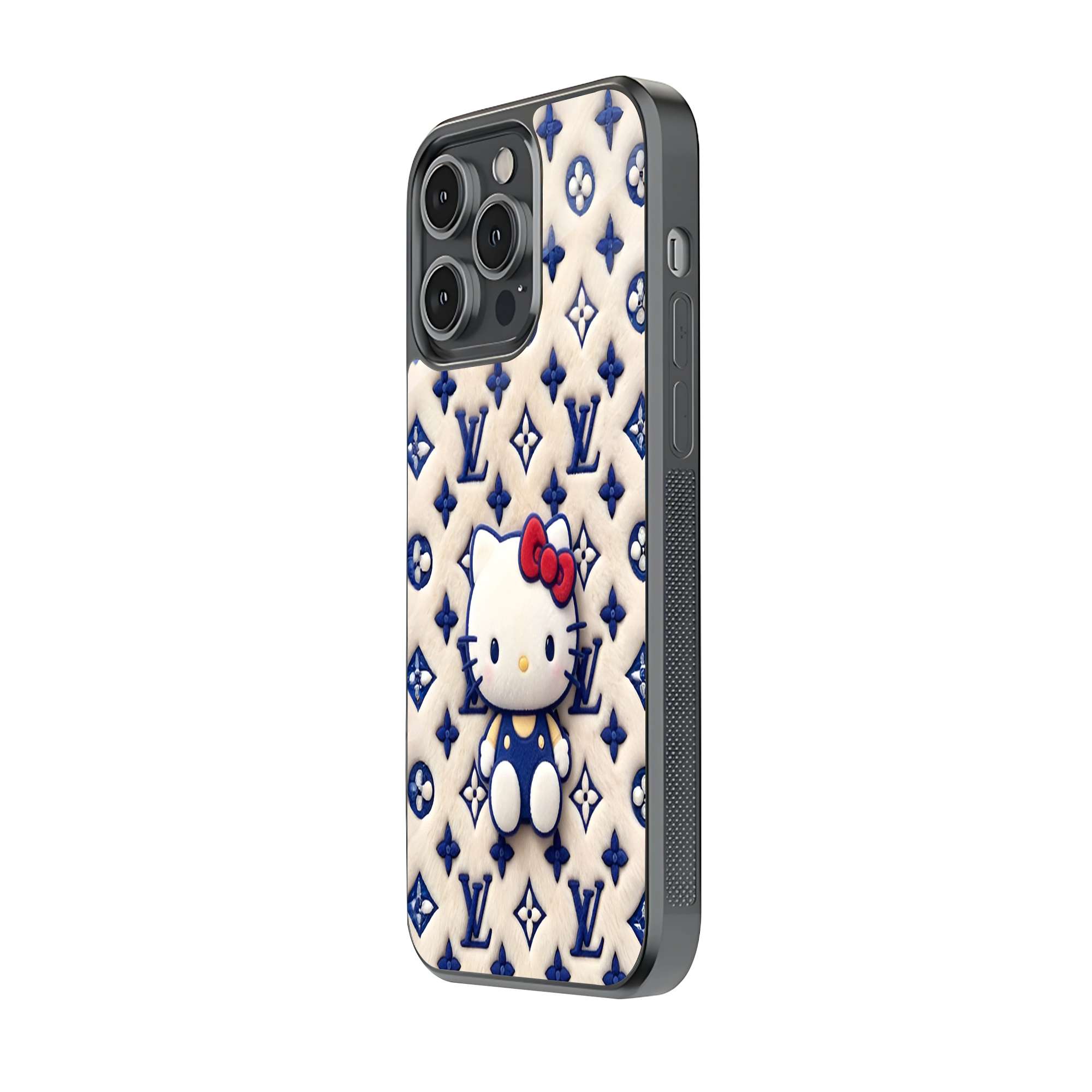 Royal Kitty Blue Glass Case