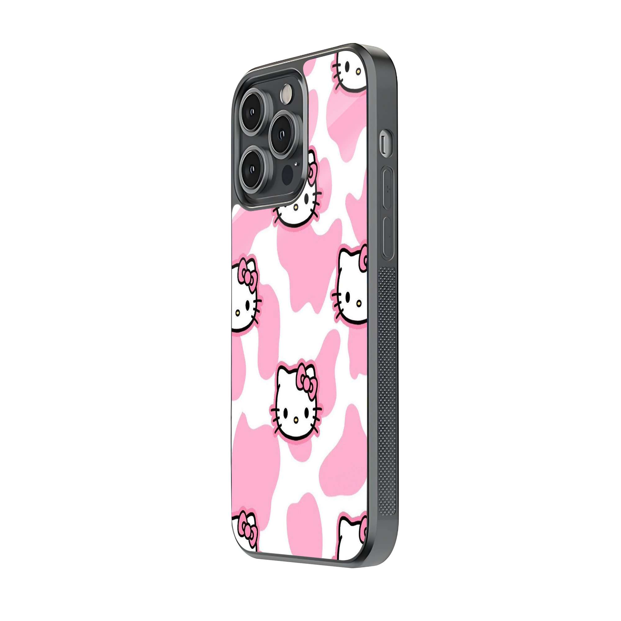 Pink Kitty Moo Glass Case