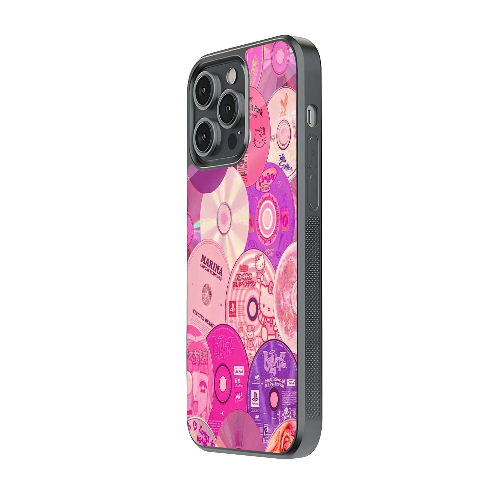 Pink Disc Dreams Glass Case