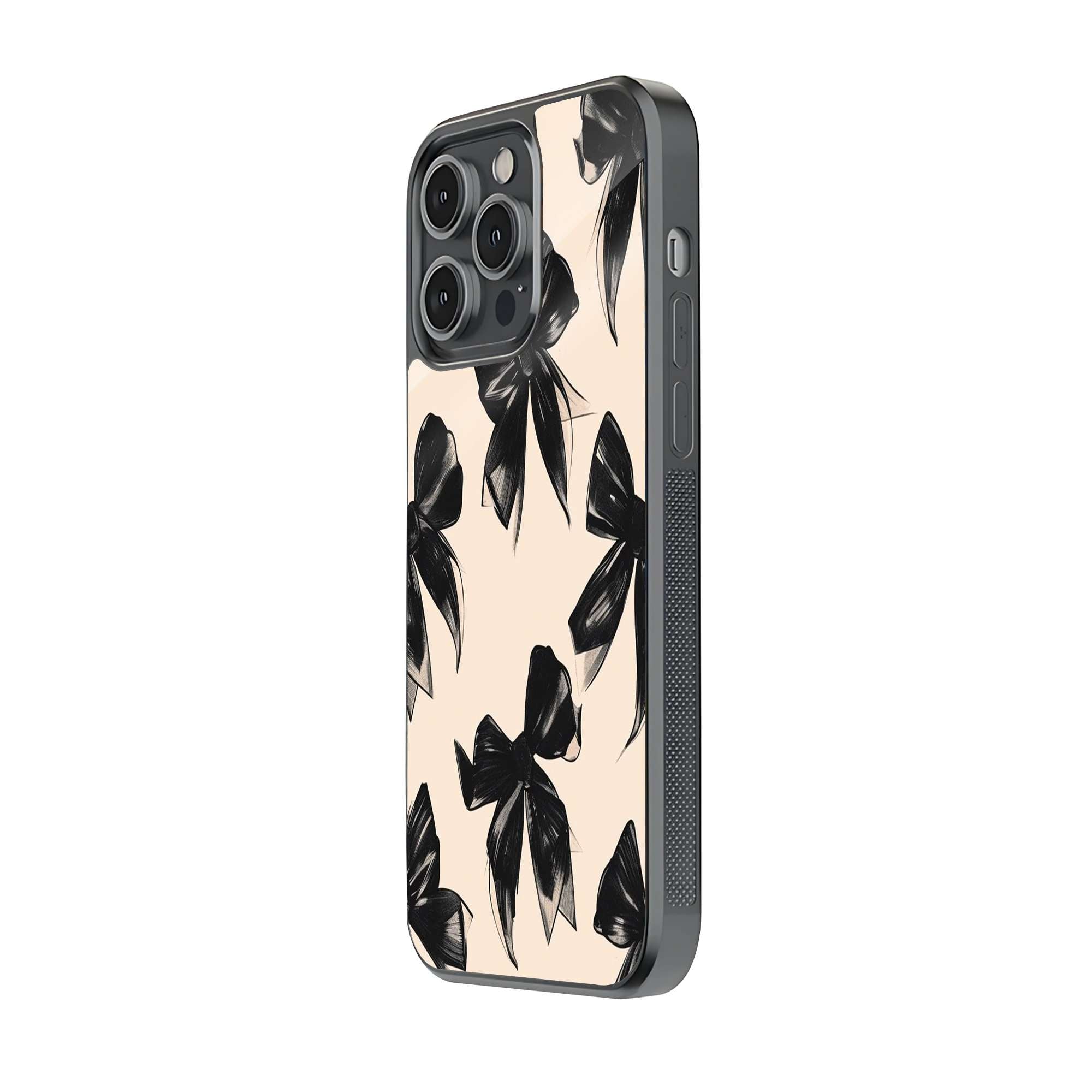 Midnight Bow Glass Case