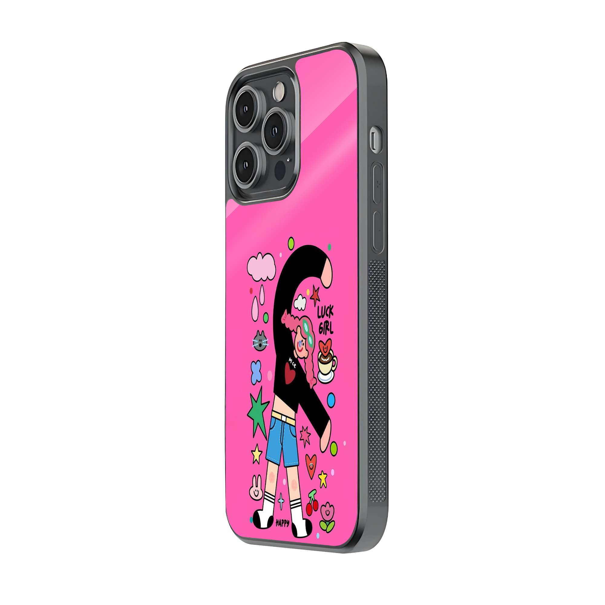 Lucky Girl Glass Case