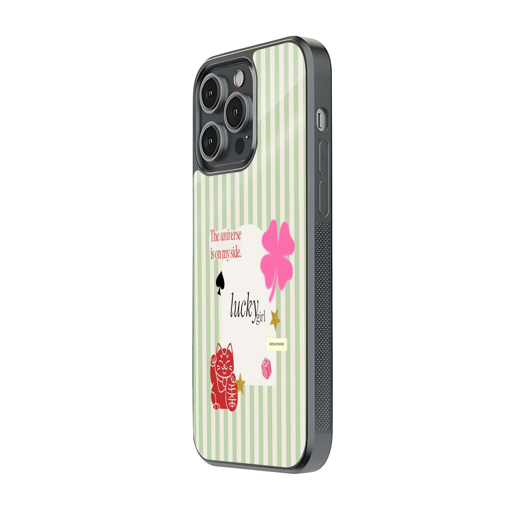 Lucky Girl Aesthetic Glass Case