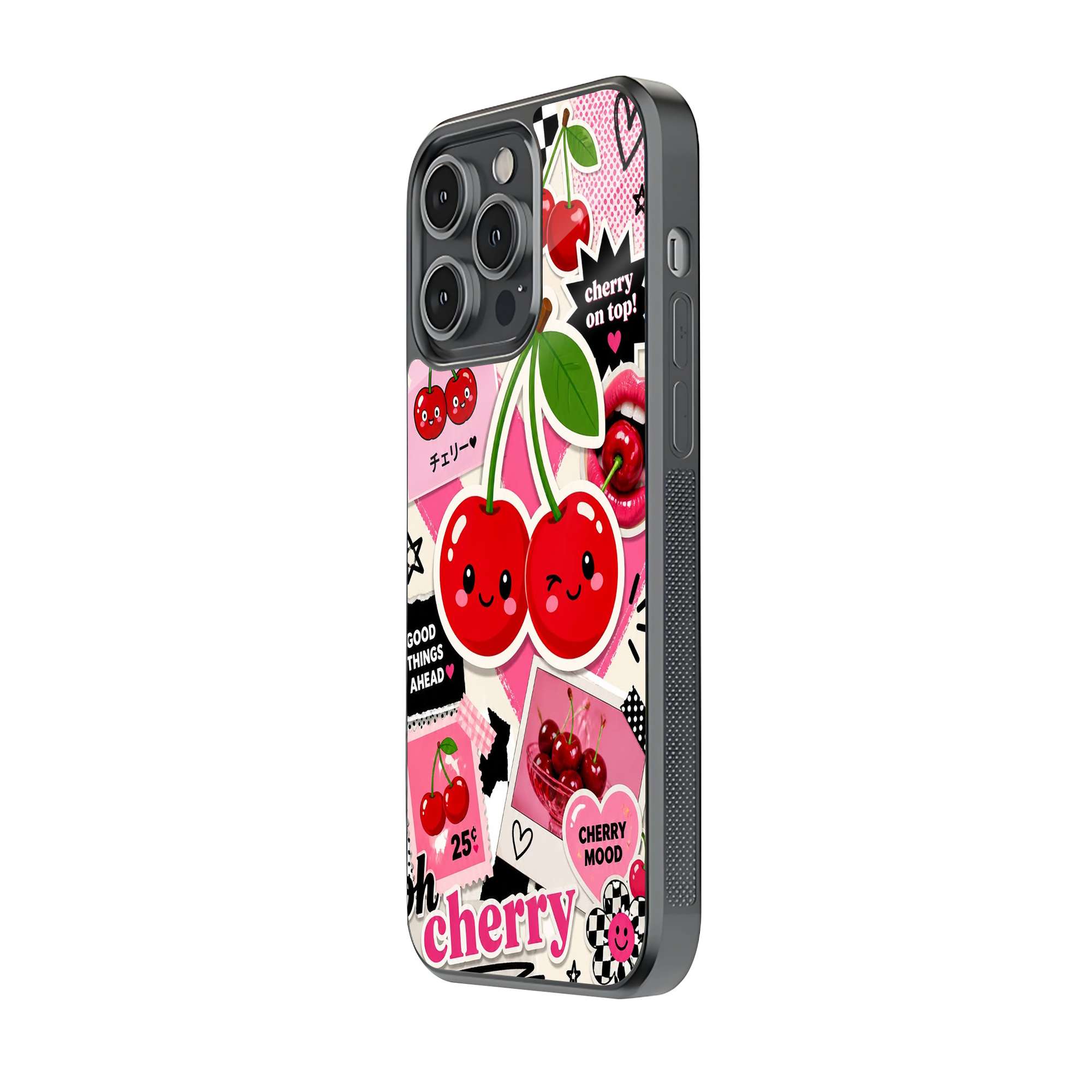 Cherry Mood Glass Case