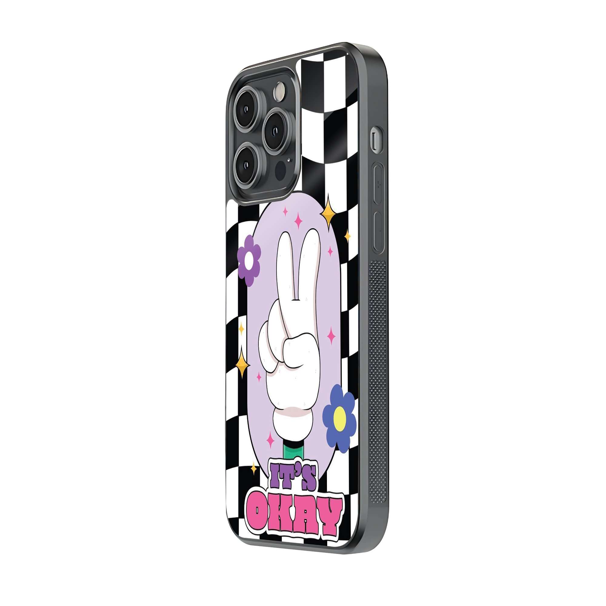 Checkmate Cute Glass Case