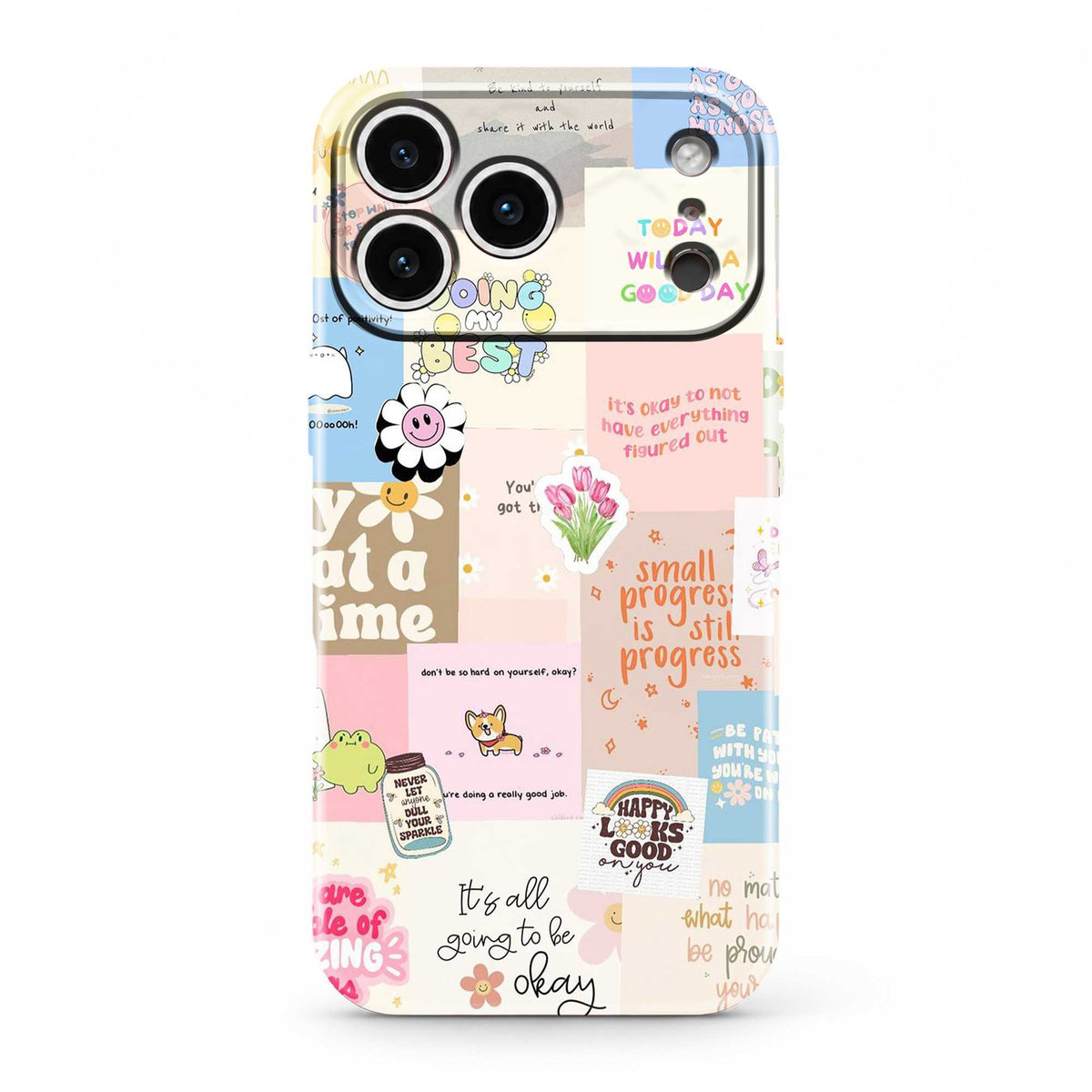Positive Vibes Collage Glossy Hard Case