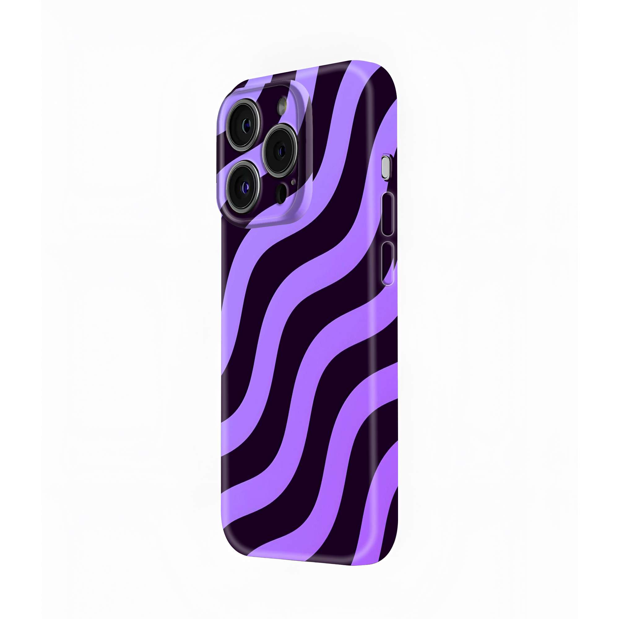 Purple Waves Glossy Hard Case