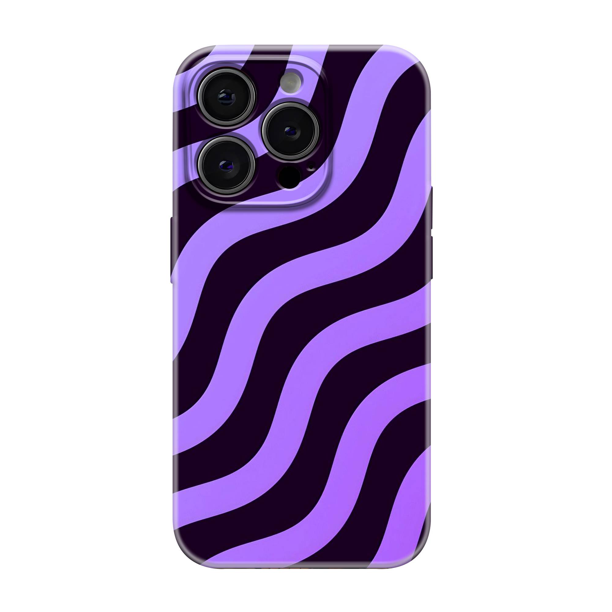 Purple Waves Glossy Hard Case