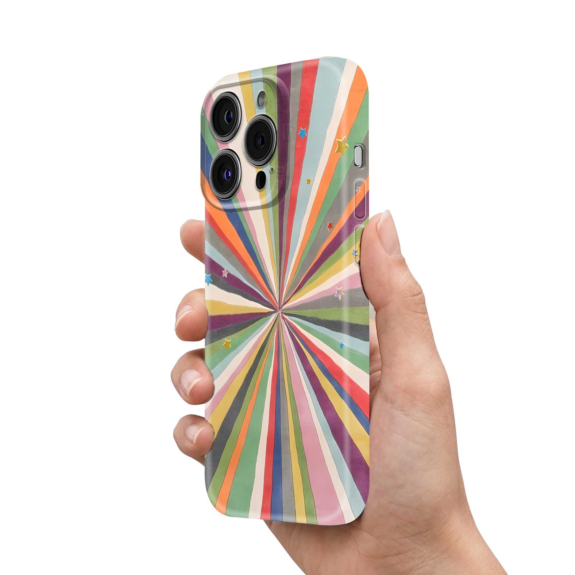 Rainbow Burst Glossy Hard Case