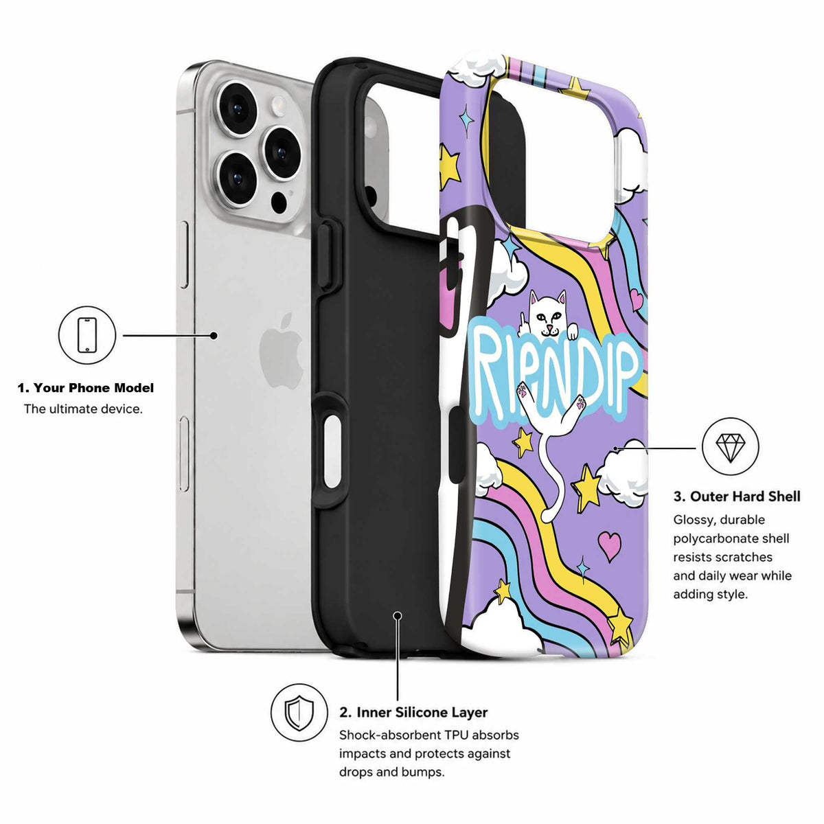 Rainbow Mischief Dual Guard Case