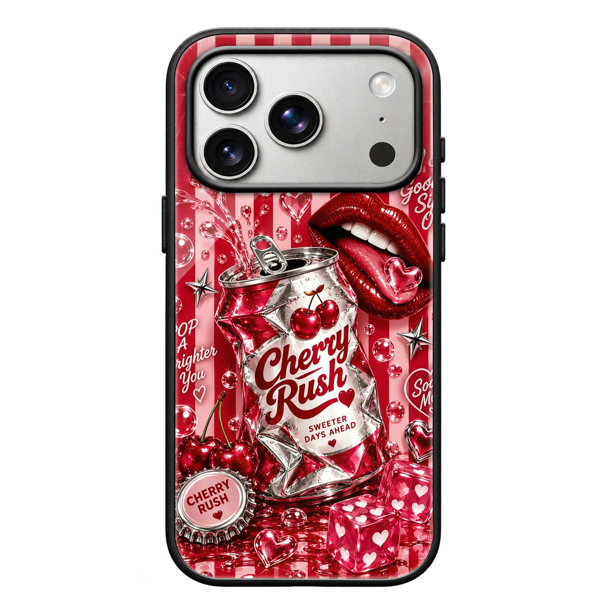 Red Soda Crush Glass Case