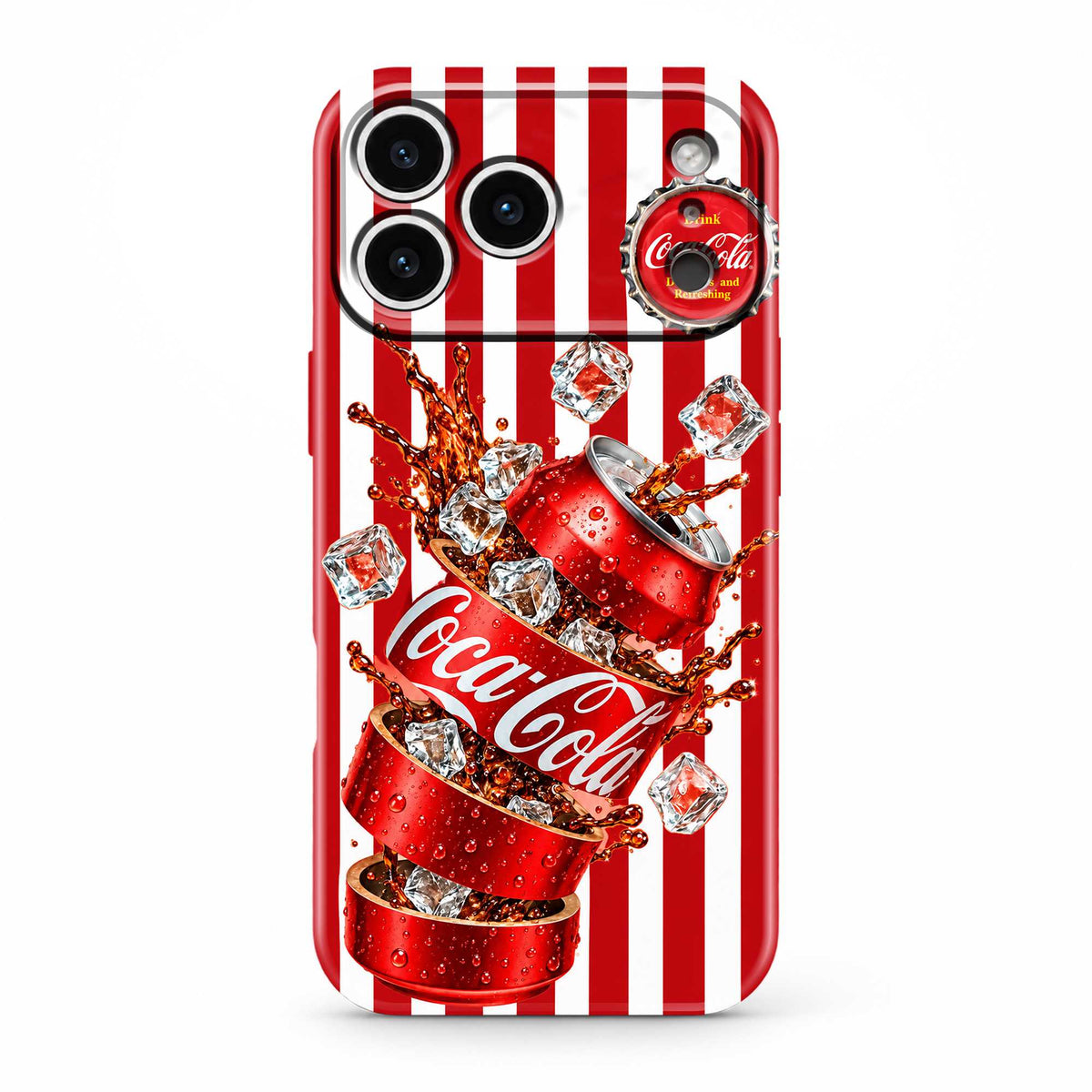 Red Stripe Cola Glossy Hard Case