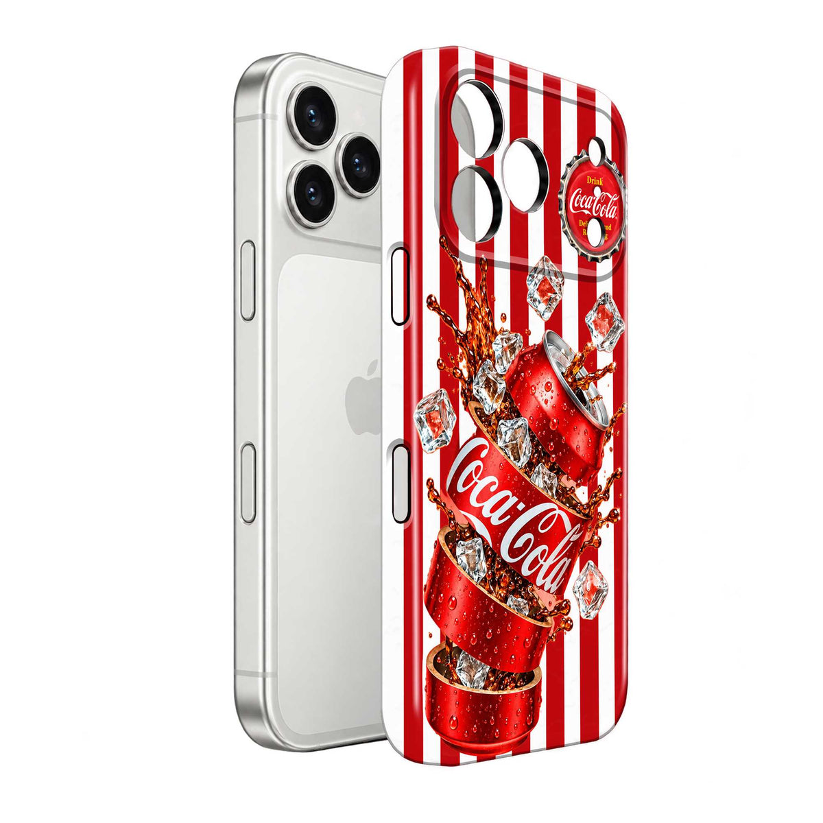 Red Stripe Cola Glossy Hard Case