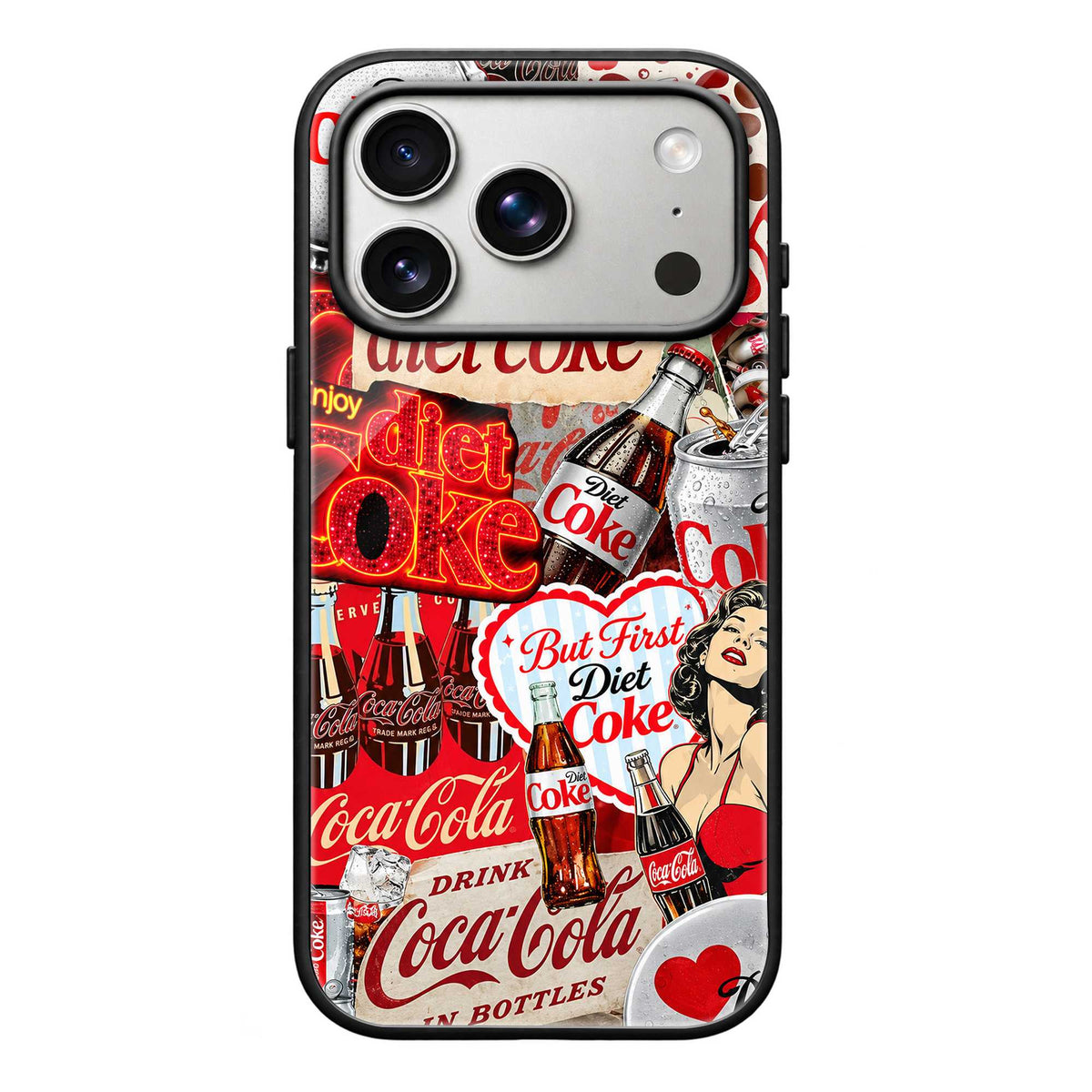 Retro Cola Club Glass Case
