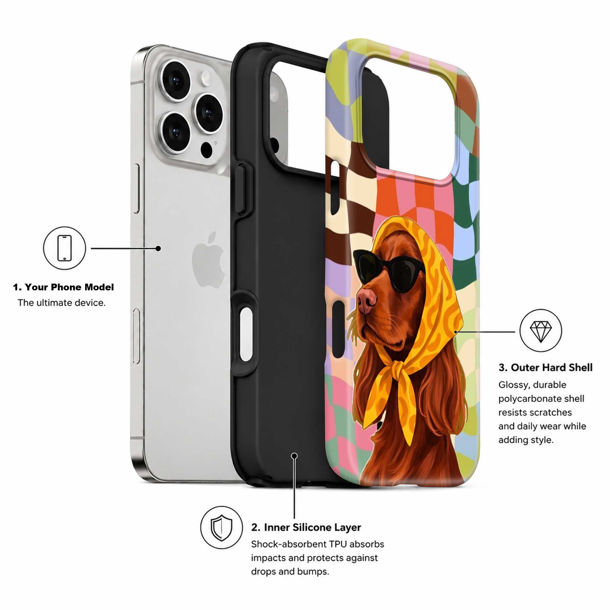 Retro Pup Dual Guard Case
