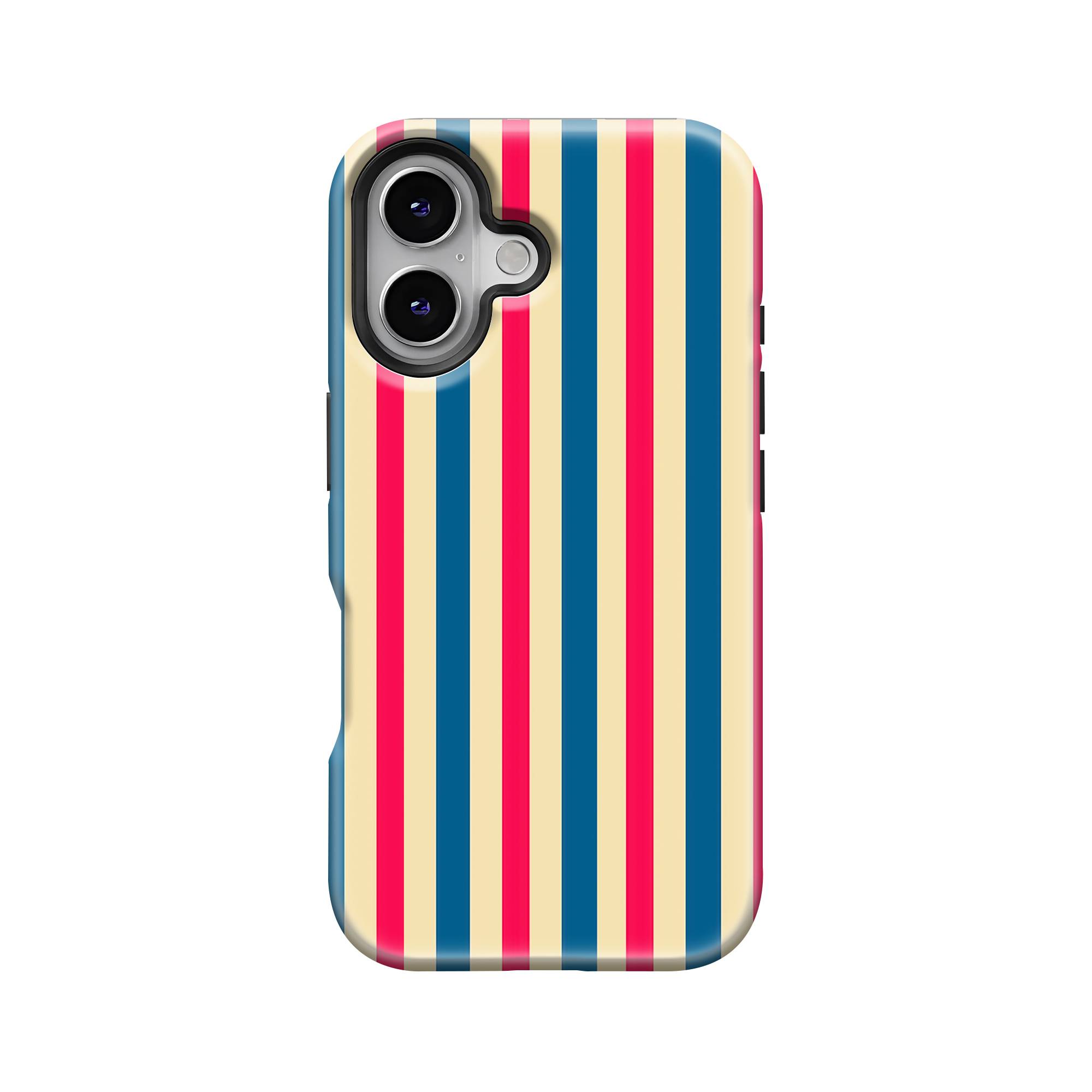 Retro Stripes Blue Dual Guard Case