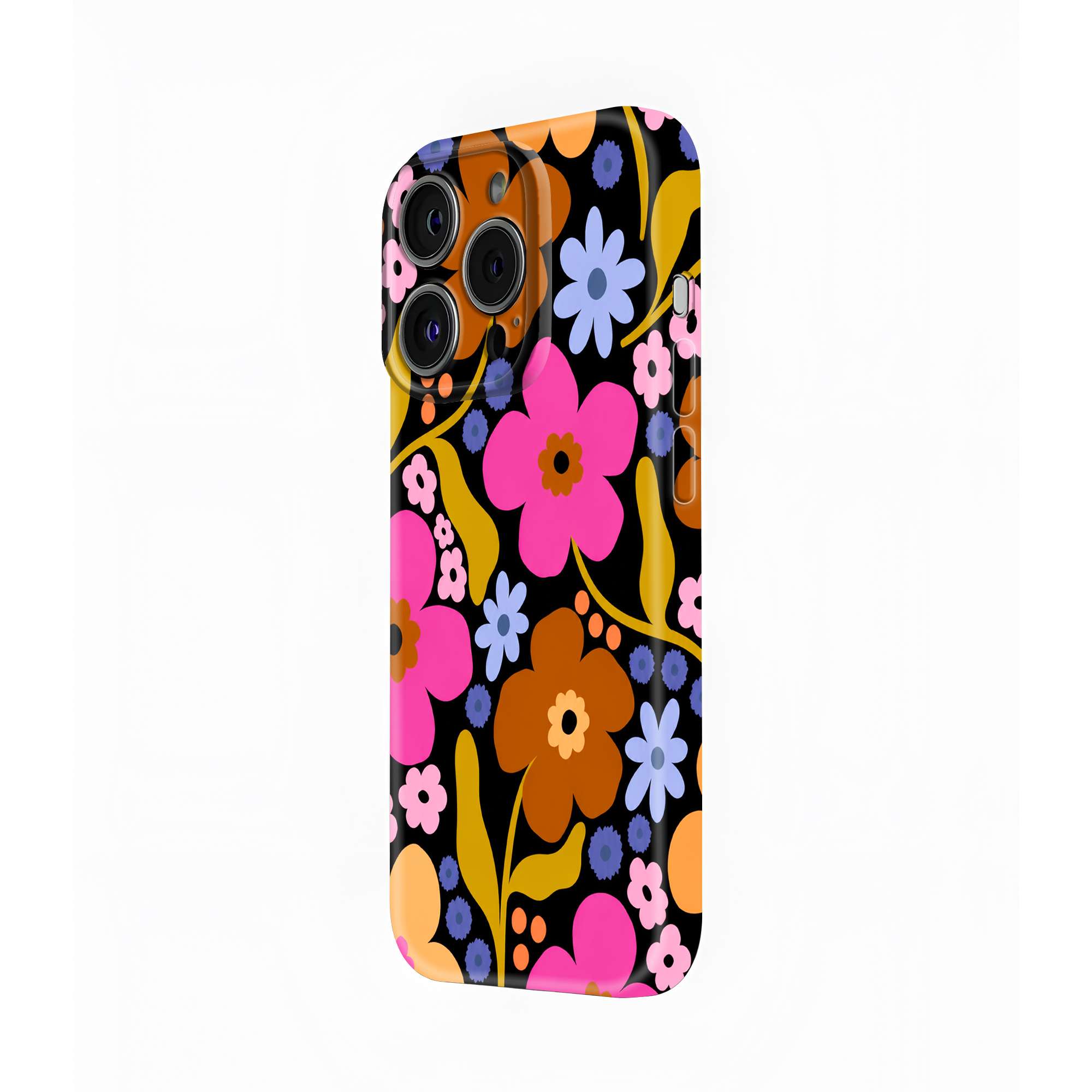 Retro Blossom Glossy Hard Case