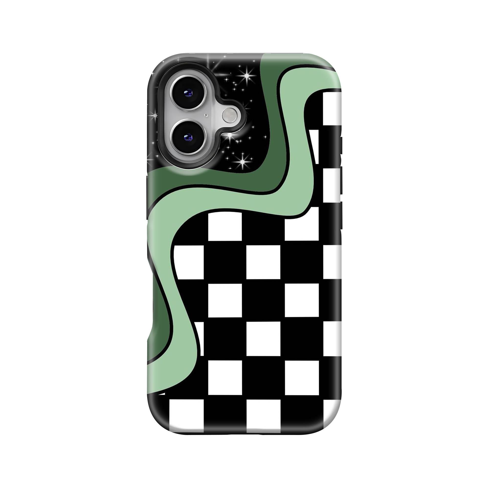 Retro Checks Dual Guard Case