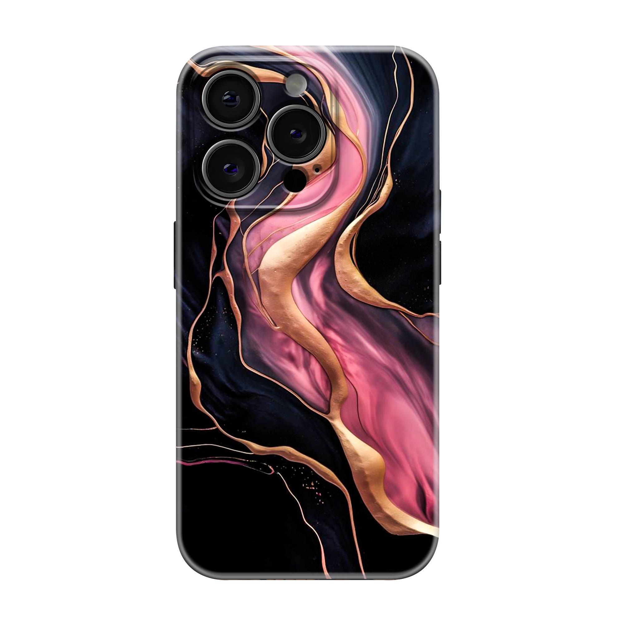 Rosy Marble Glossy Hard Case