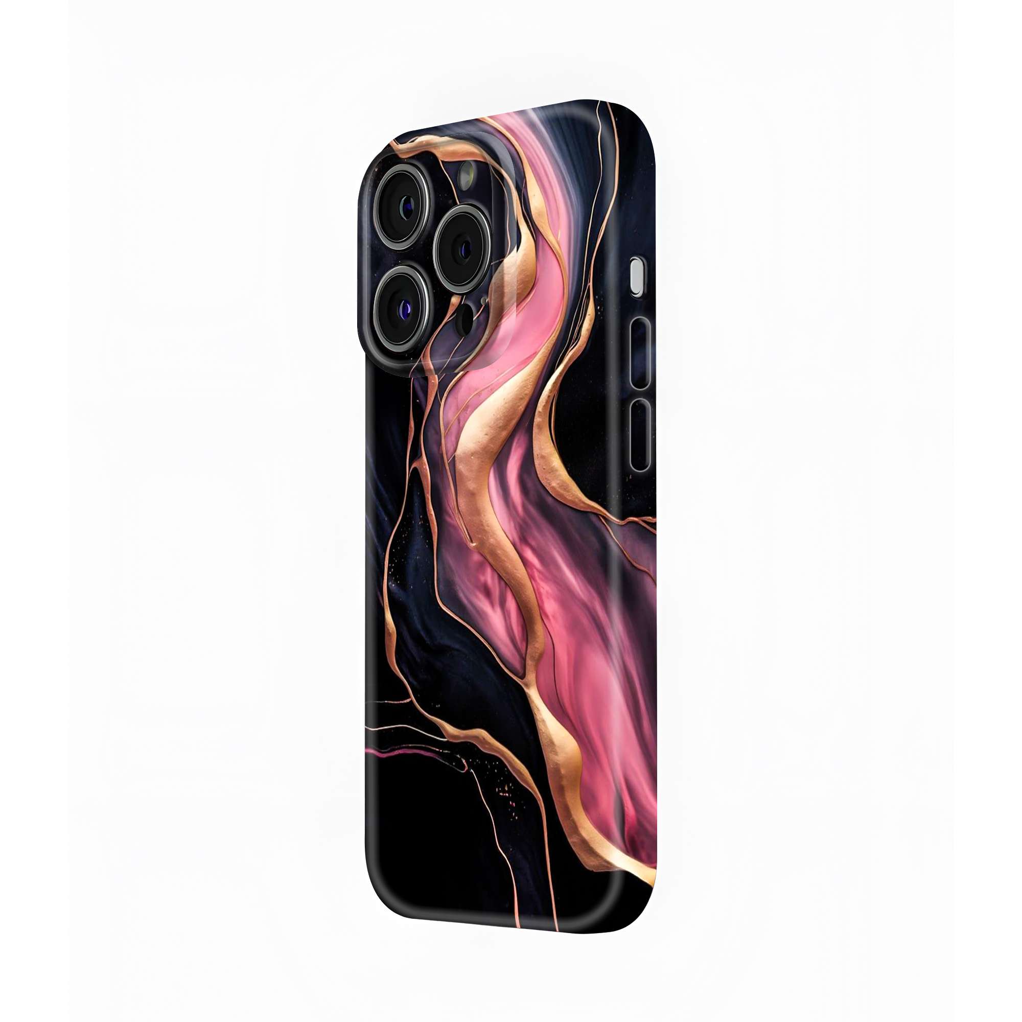 Rosy Marble Glossy Hard Case
