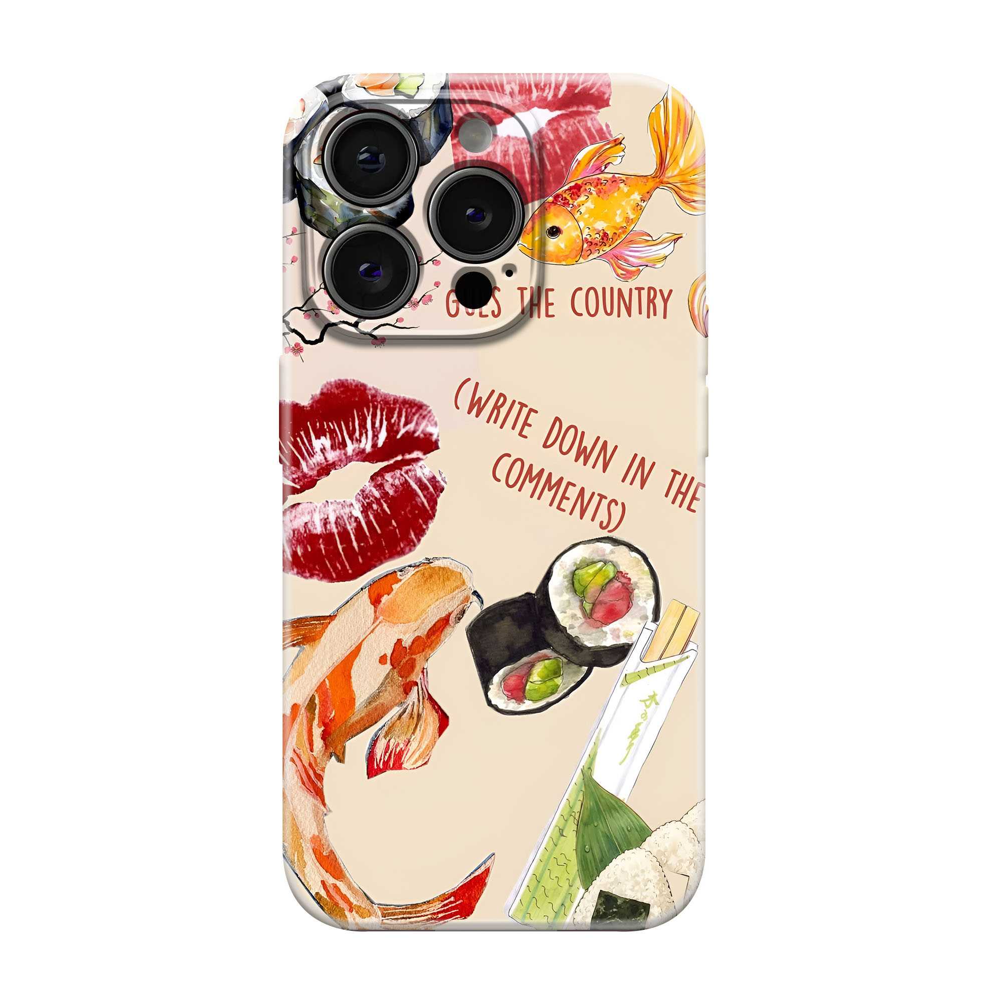 Sakura Sushi Glossy Hard Case