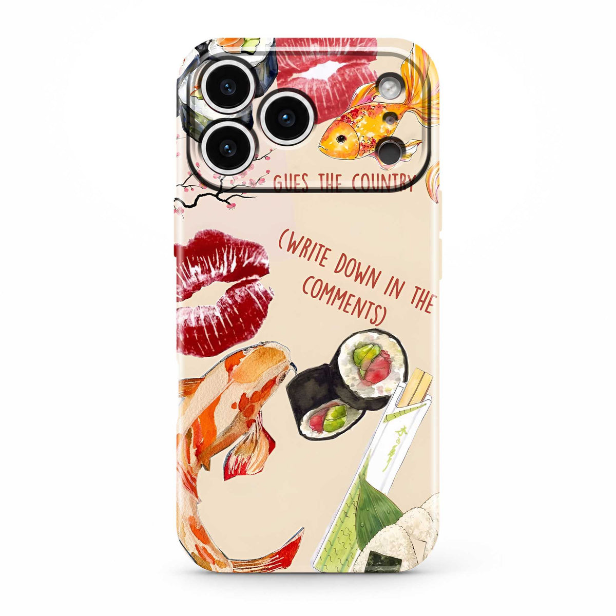 Sakura Sushi Glossy Hard Case