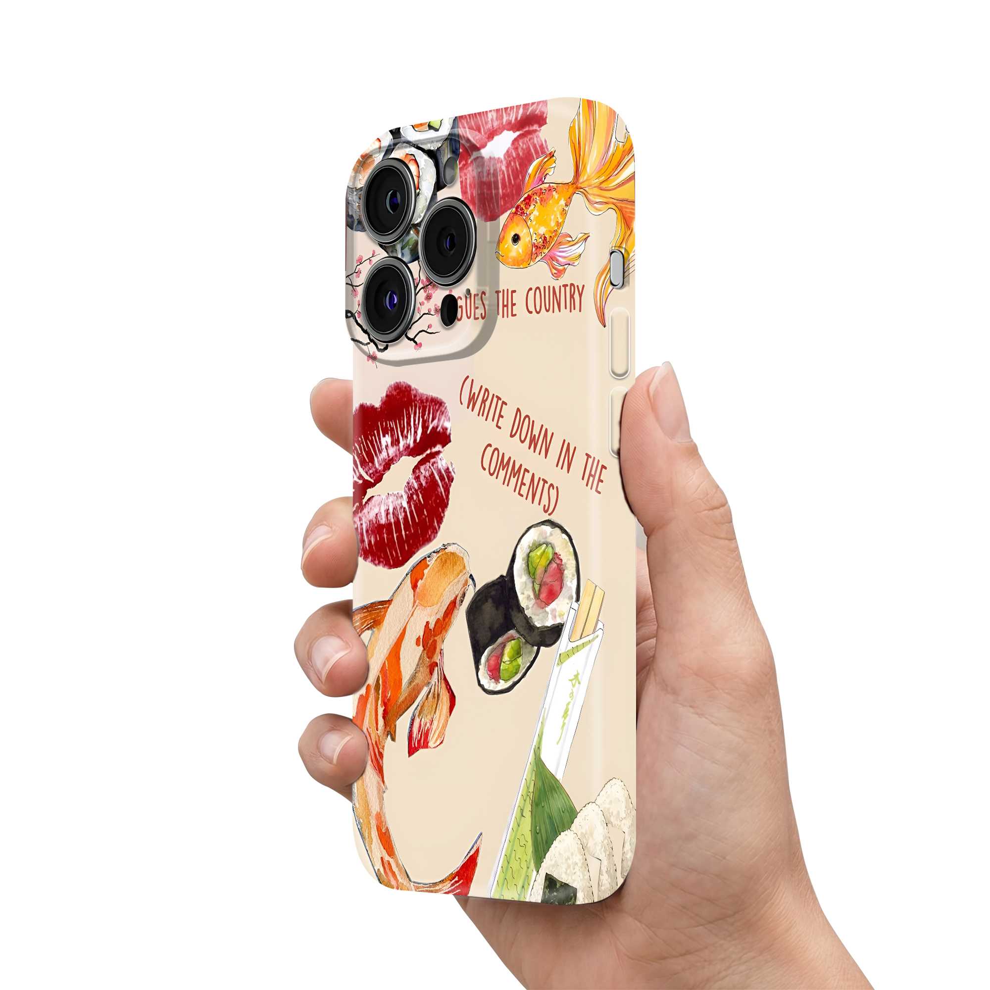Sakura Sushi Glossy Hard Case