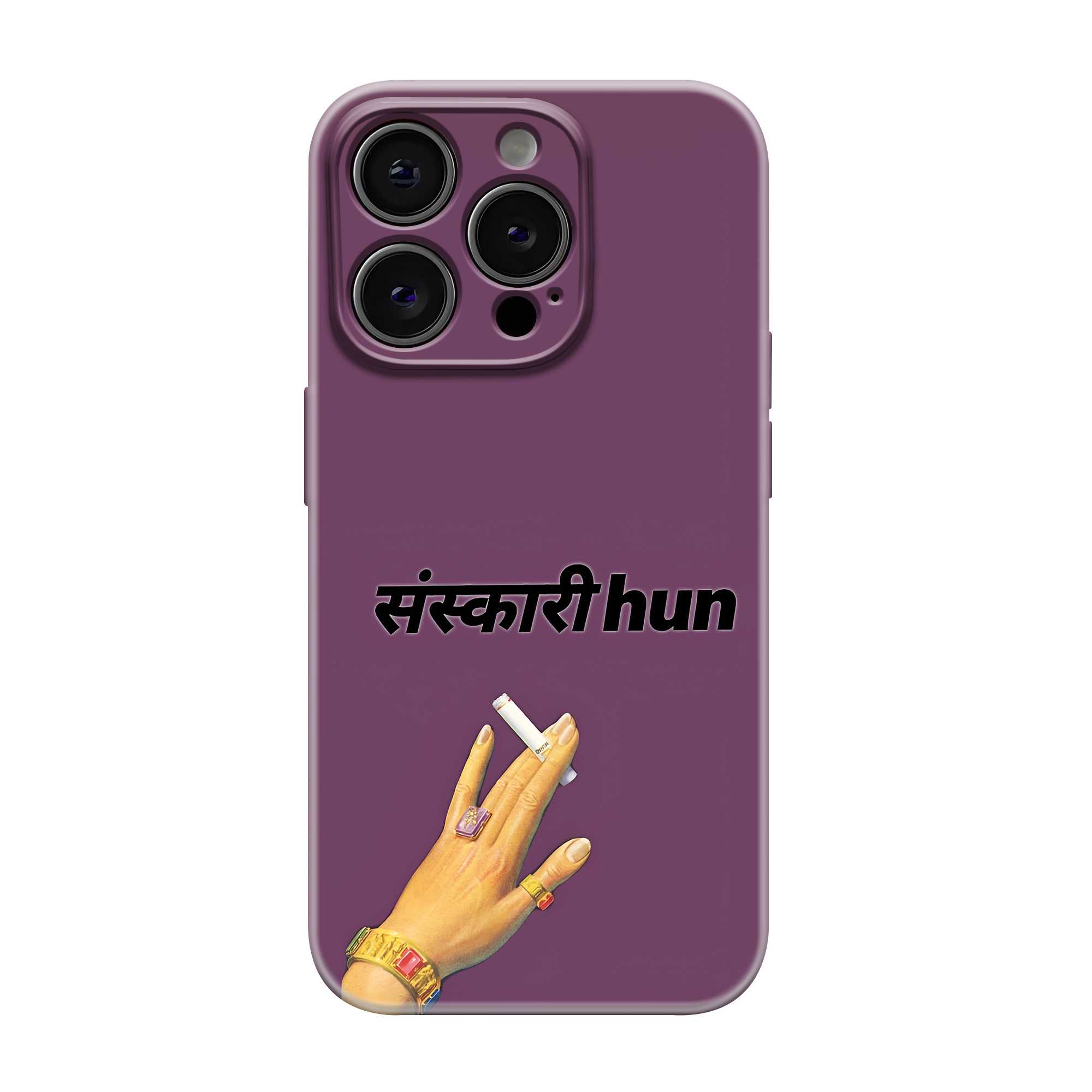 Sanskari Hun Glossy Hard Case