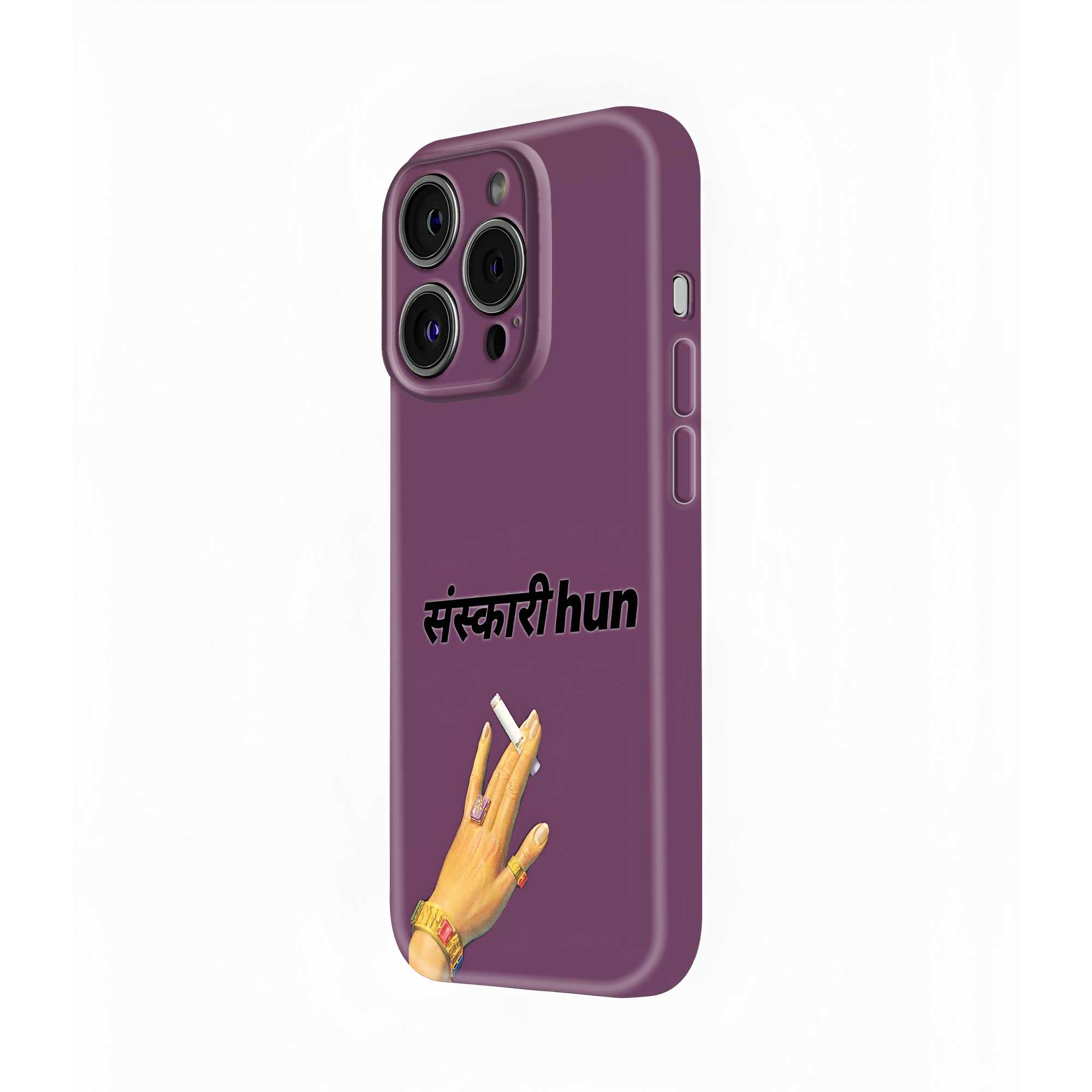 Sanskari Hun Glossy Hard Case
