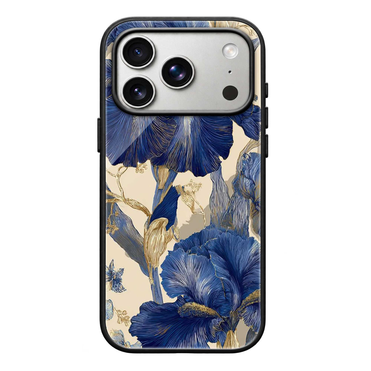 Sapphire Petals Glass Case