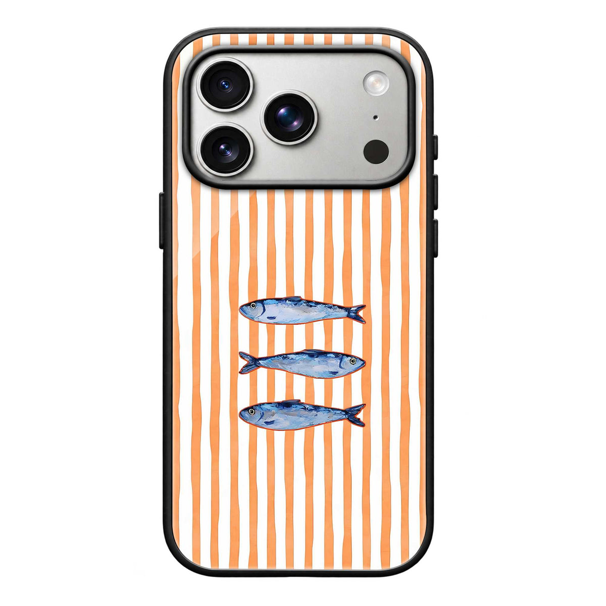 Sardine Stripes Glass Case