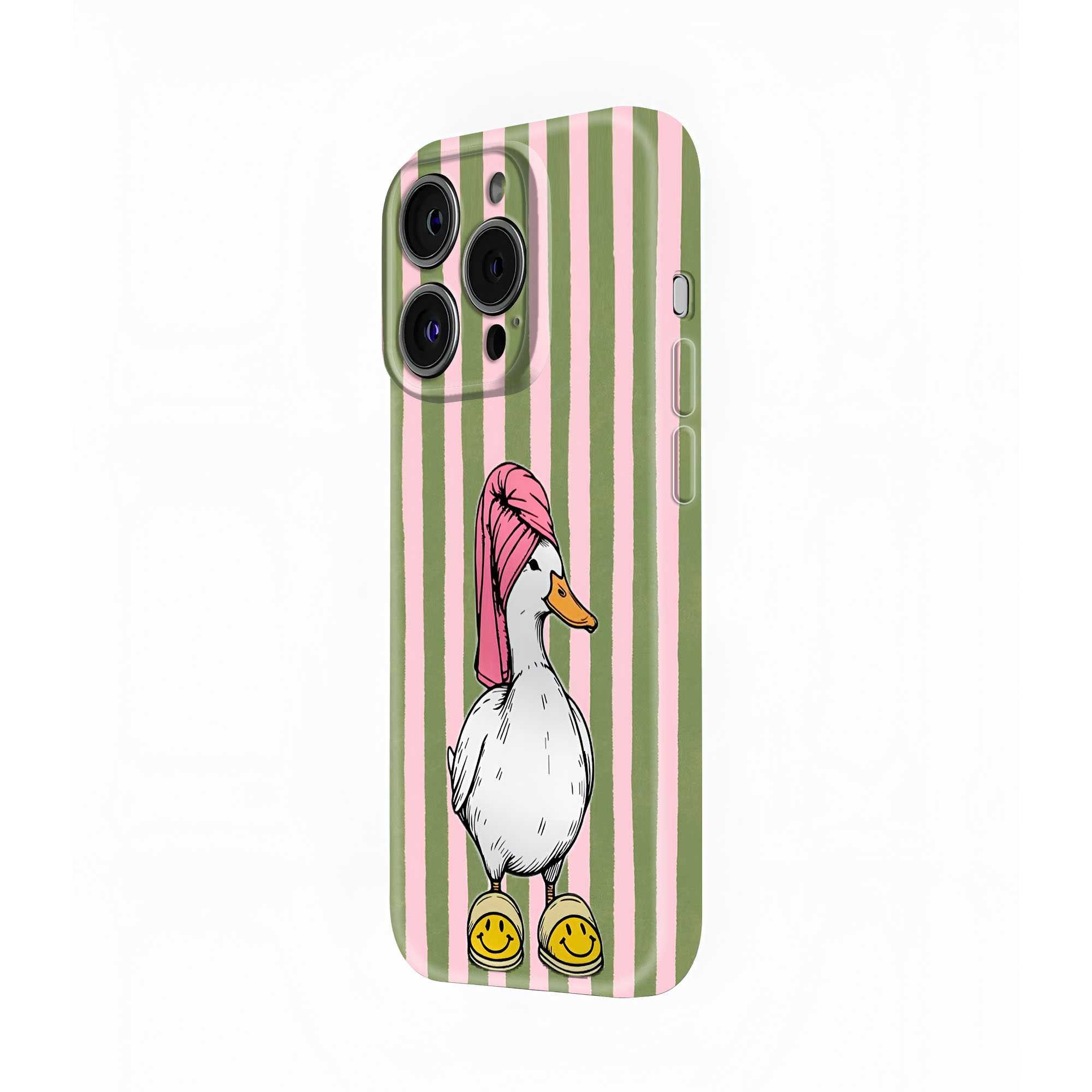 Self Care Duck Glossy Hard Case