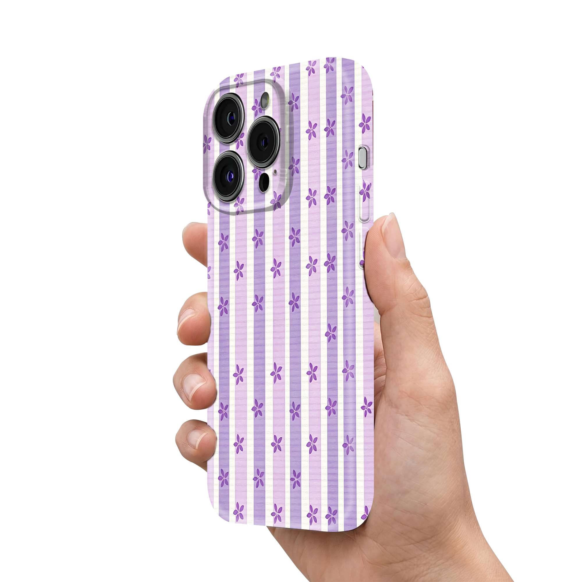 Soft Purple Flower Glossy Hard Case