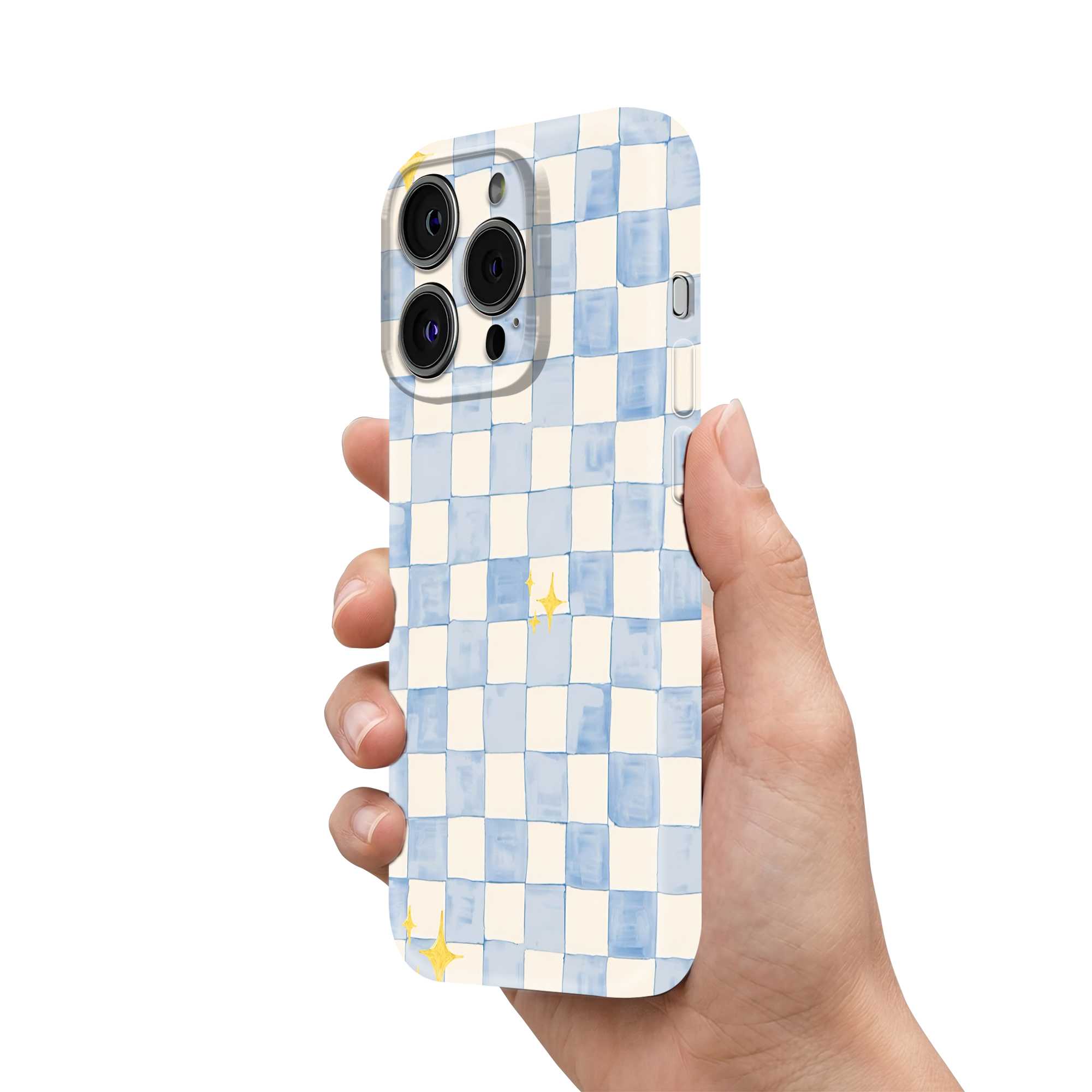 Sparkle Check Glossy Hard Case