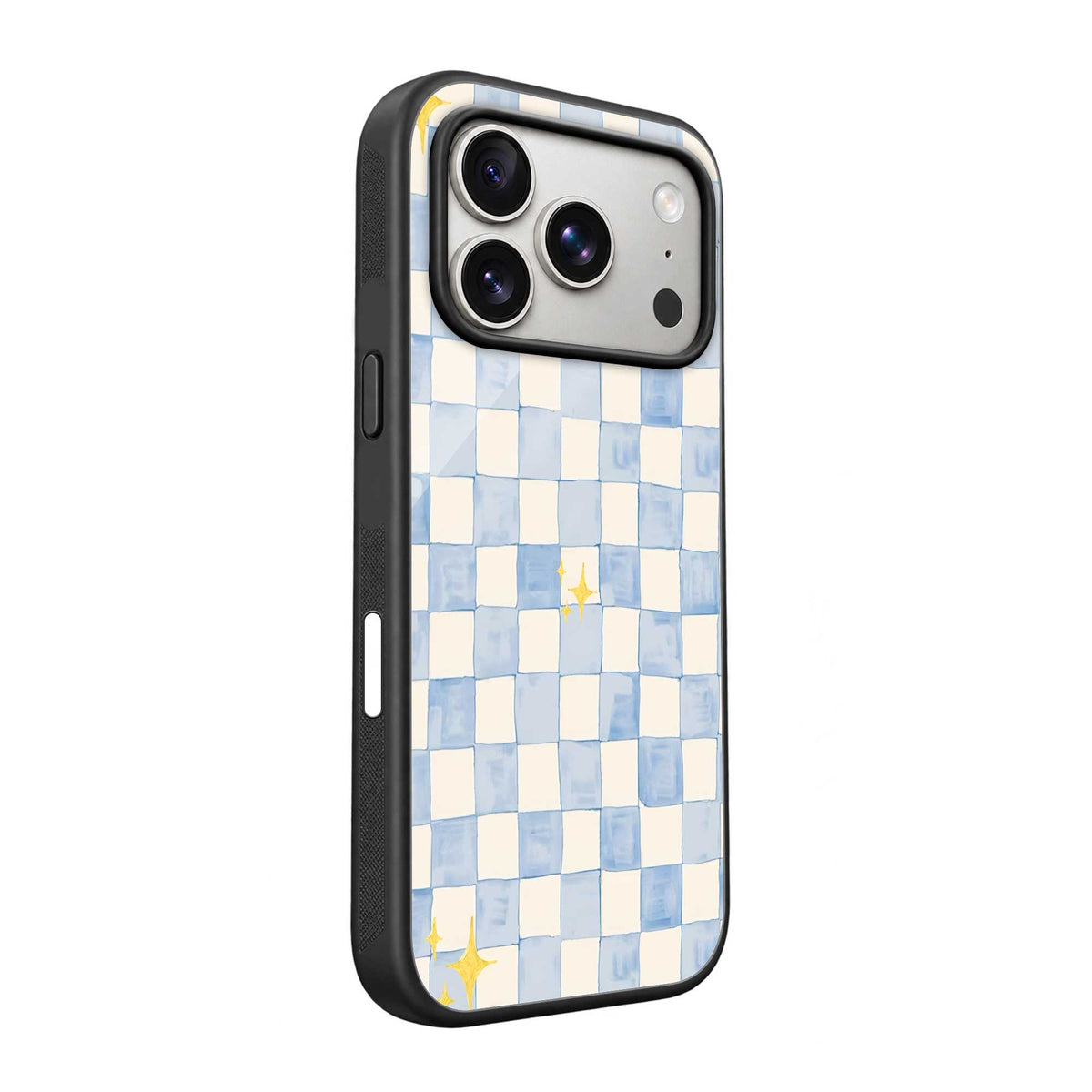 Sparkle Check Glass Case