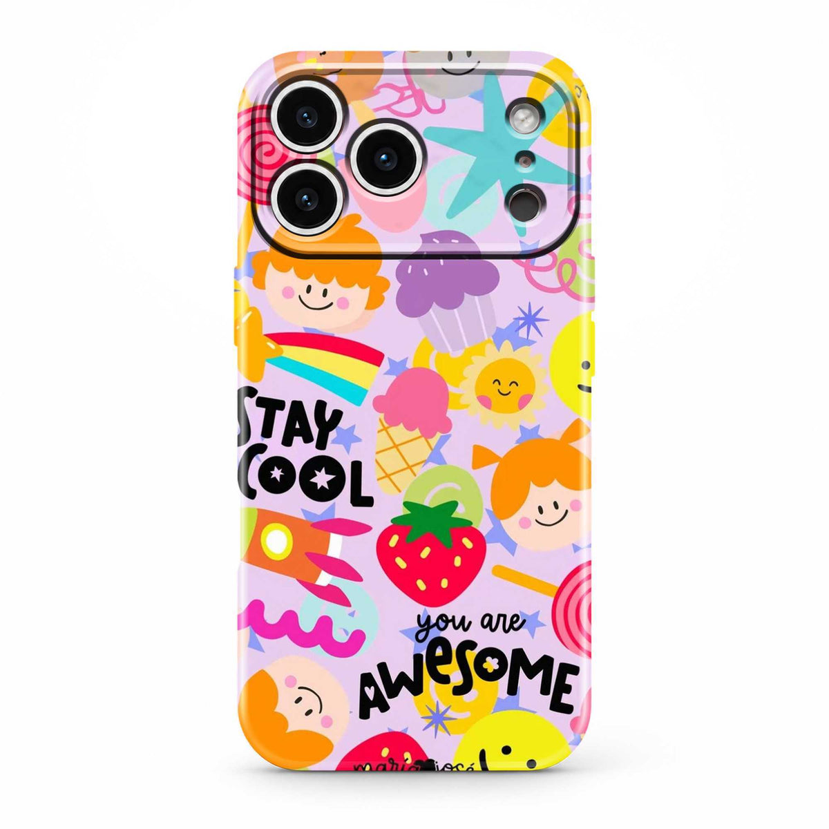 Strawberry Smiles Glossy Hard Case