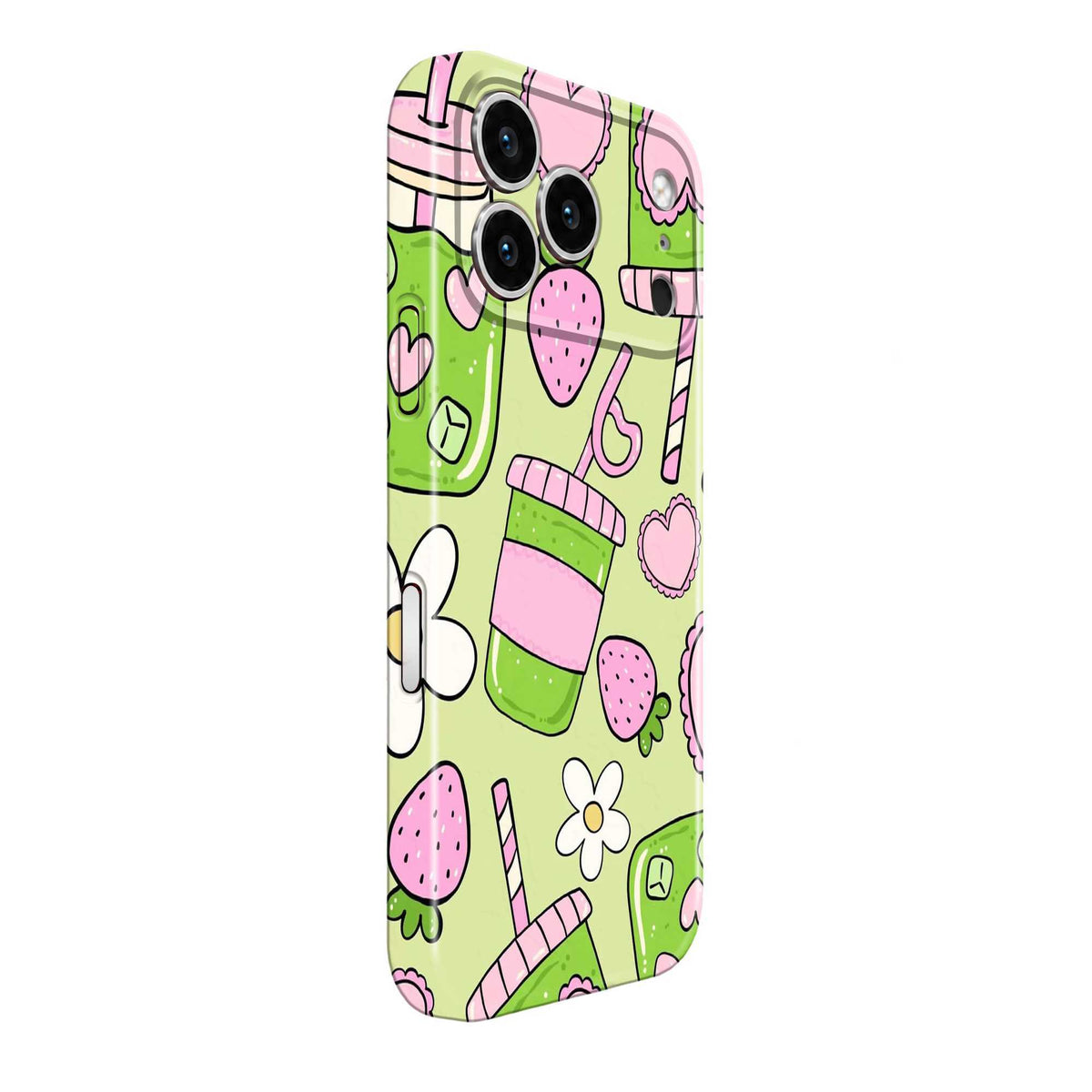 Strawberry Matcha Glossy Hard Case